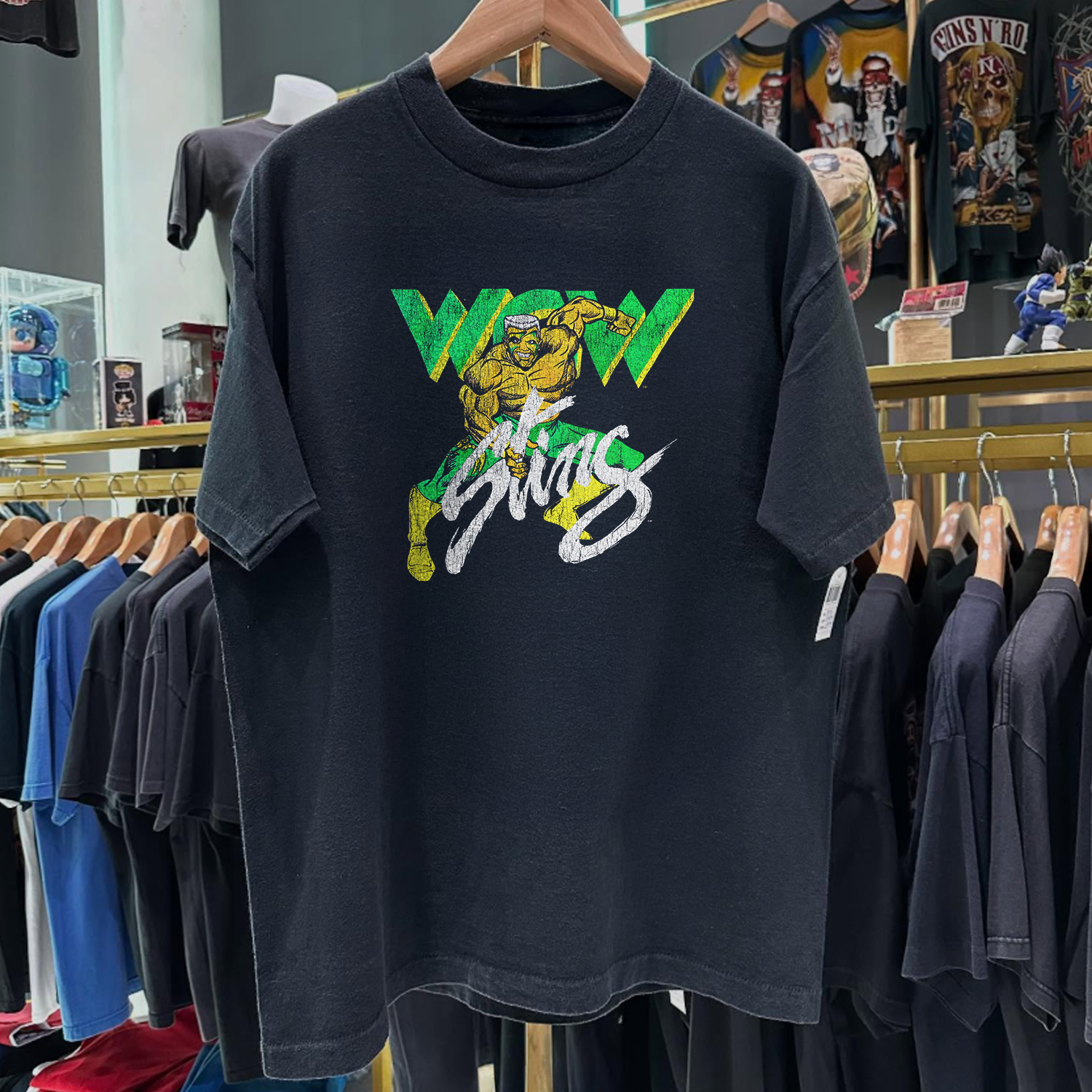 1995 STING WCW RARE WASHED BLACK T-SHIRT – Strike Anywhere