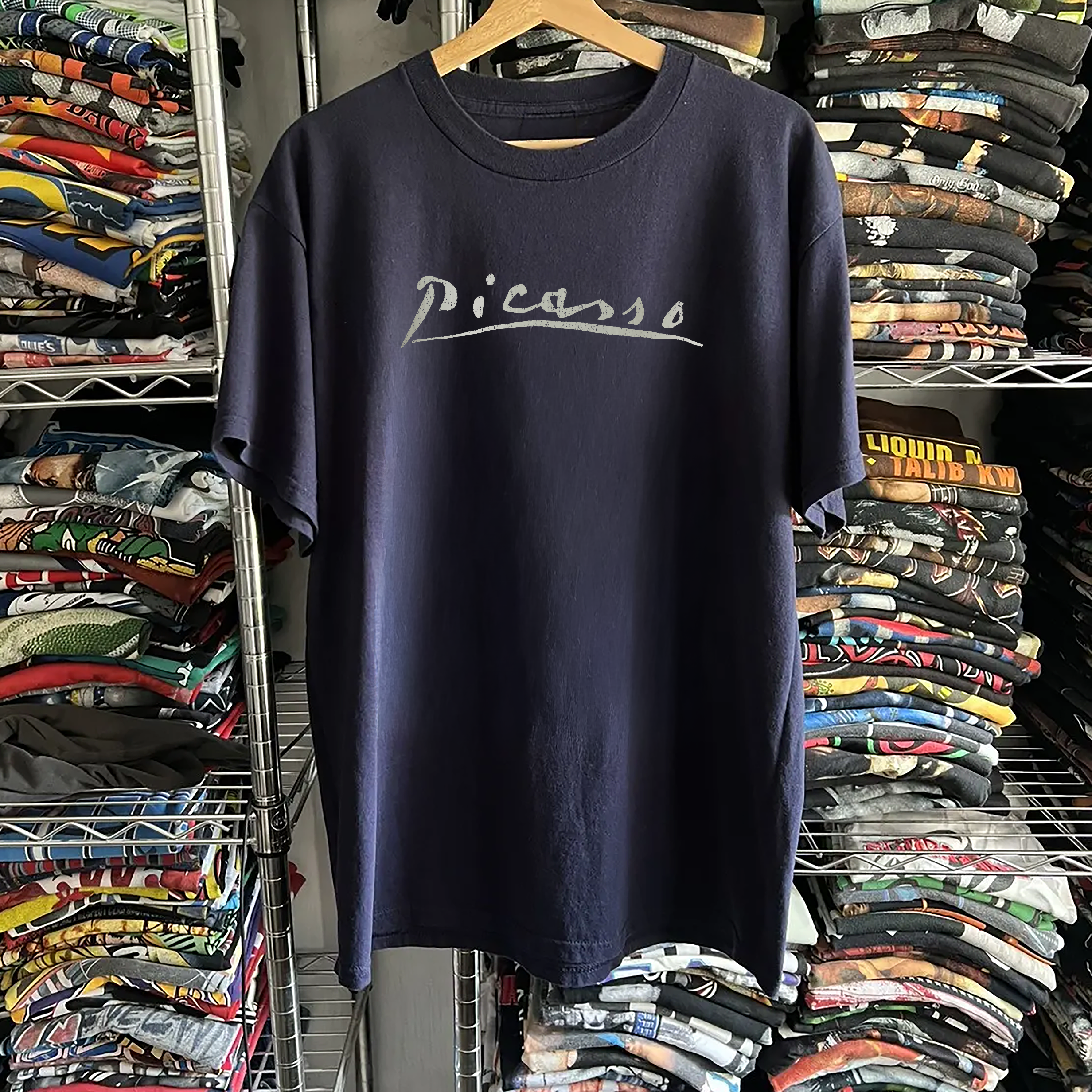 80s Picasso Walker Art Center Washed Navy Tee – Strike Anywhere