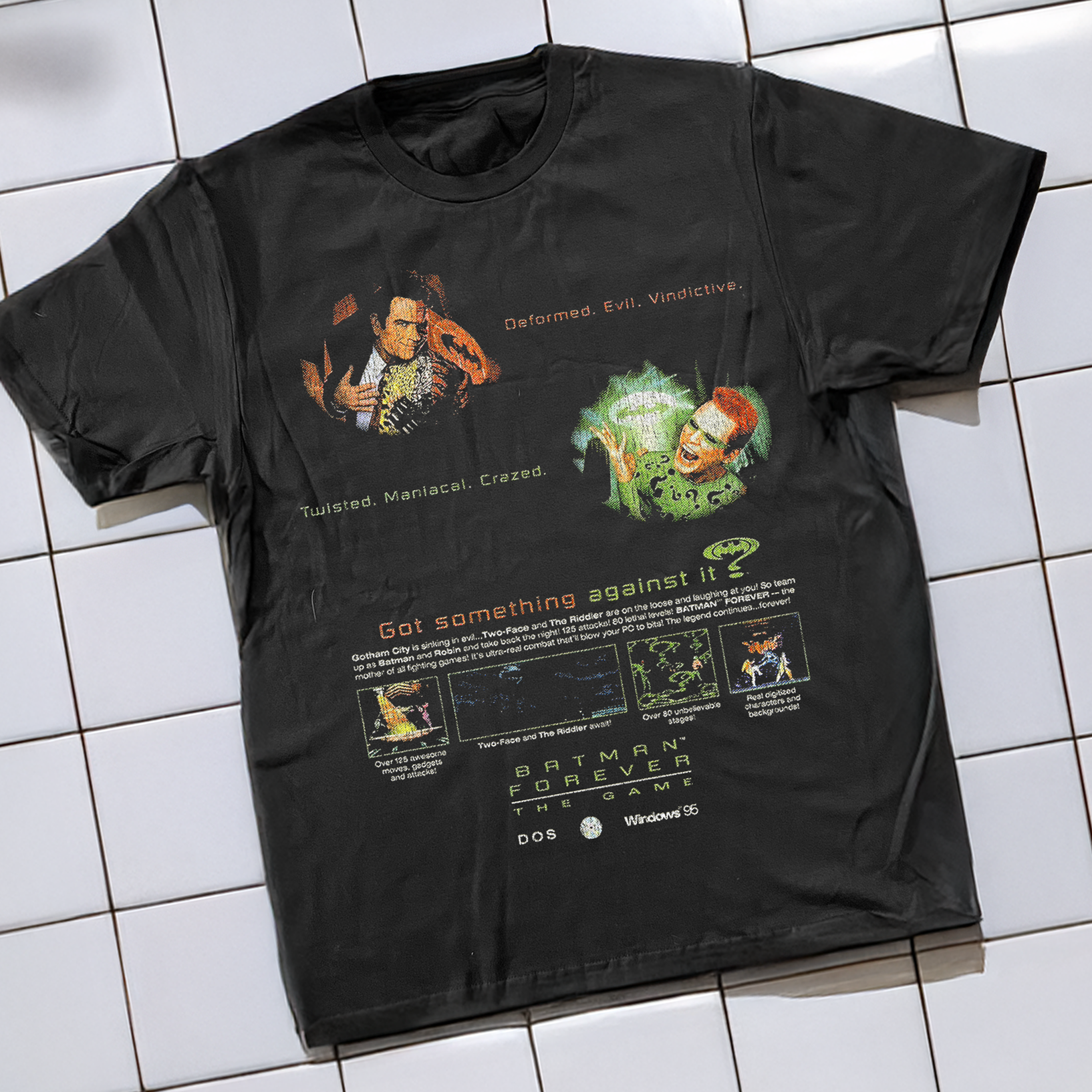 95 Batman Forever The Video Game Washed Black T-Shirt – Strike 95 Batman Forever The Video Game Washed Black T-Shirt – Strike