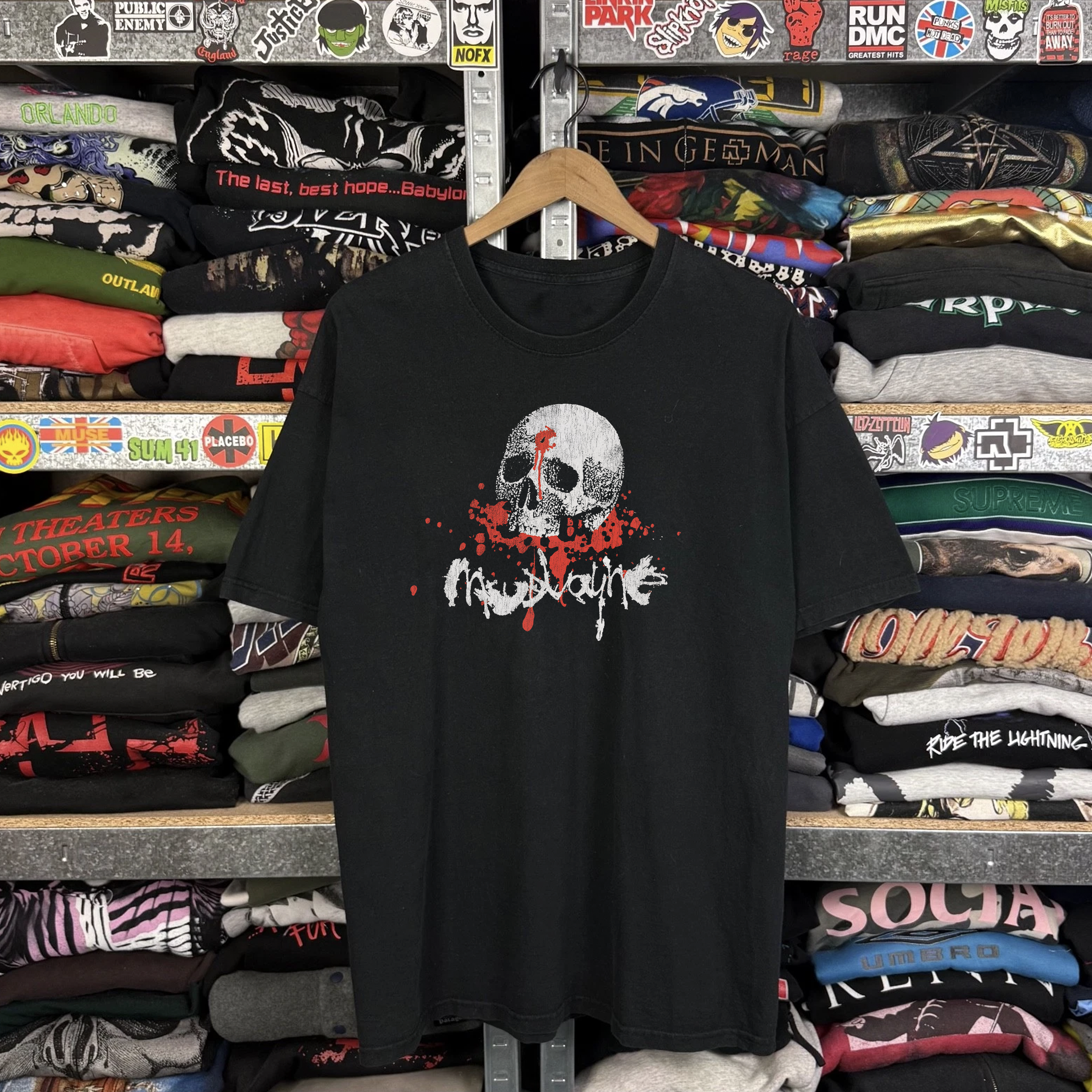 Rare Mudvayne Washed Black Tee – Strike Anywhere Vintage