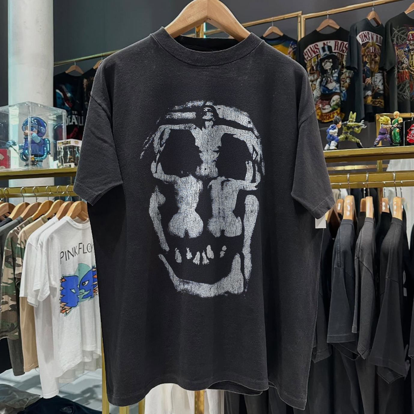 1988 DALI 'IN VOLUPTAS MORS' RARE WASHED BLACK T-SHIRT