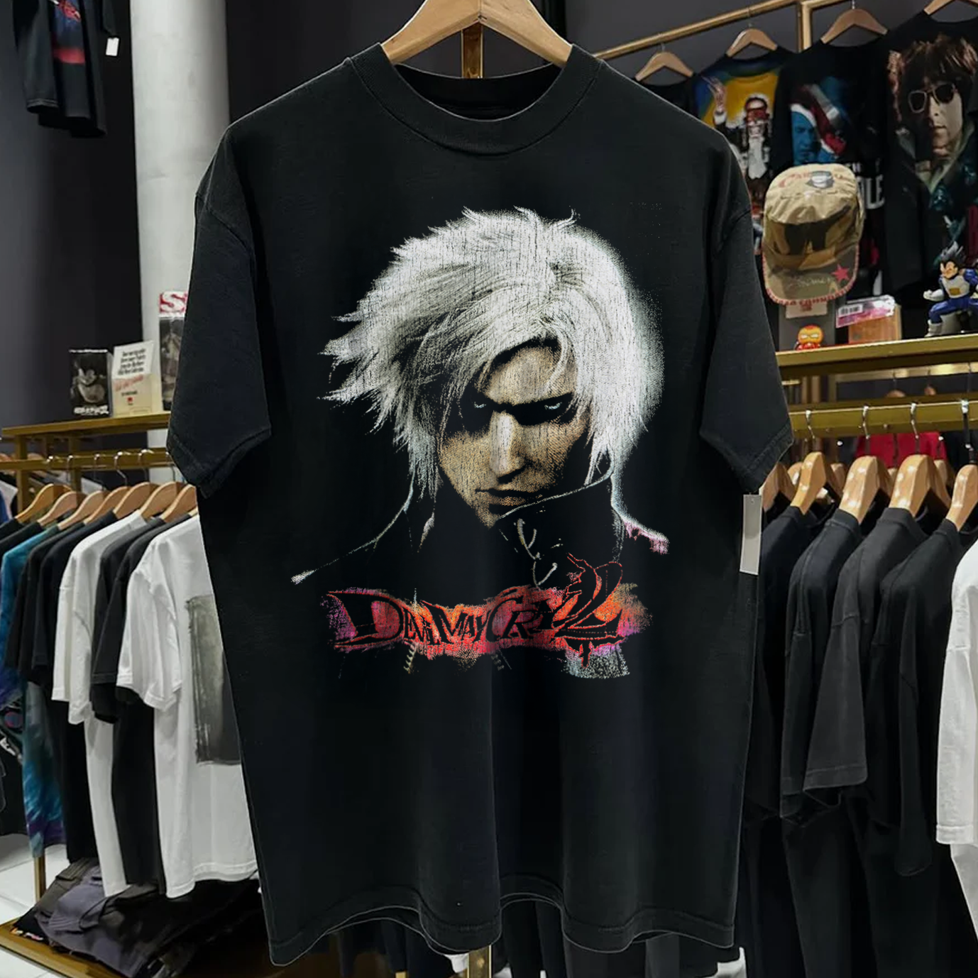 03 Devil May Cry 2 Ps2 Black Washed T-Shirt – Strike Anywhere Vintage 03 Devil May Cry 2 Ps2 Black Washed T-Shirt – Strike Anywhere Vintage