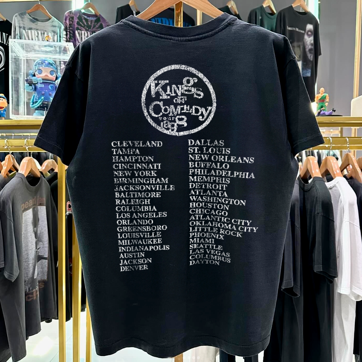 '98 KINGS OF COMEDY TOUR GRAIL VINTAGE WASHED BLACK T-SHIRT