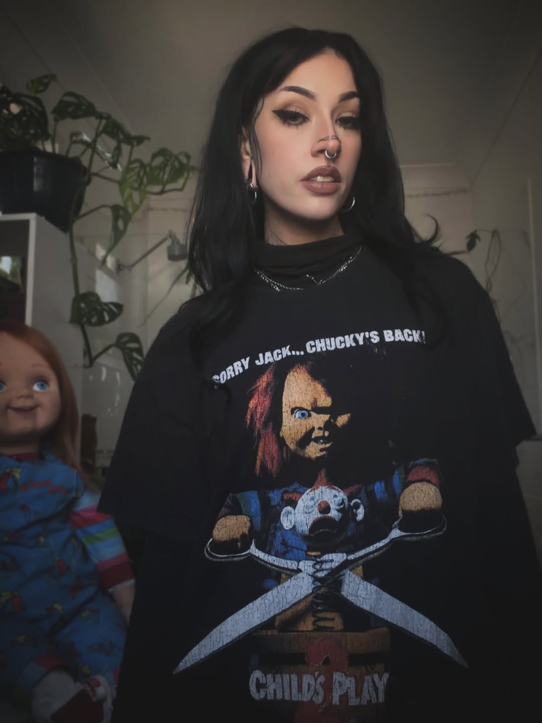 1990 Child's Play 2 Promo Rare Washed Black T-Shirt – Strike