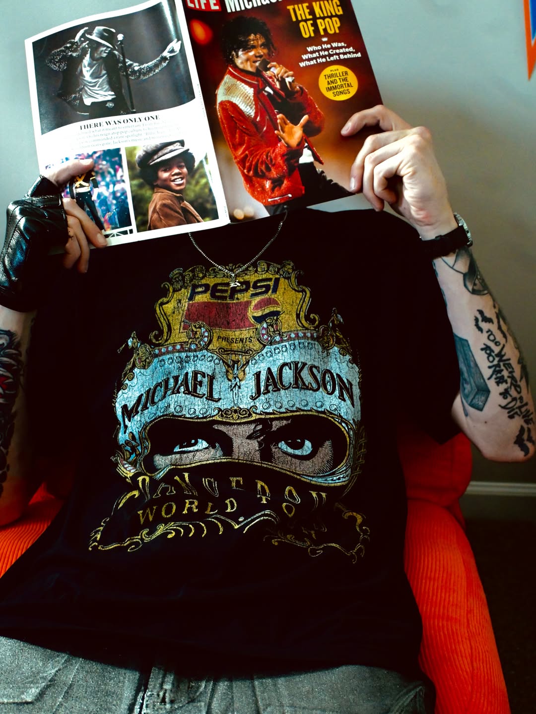 Michael Jackson's Dangerous 90's - Vintage Black T-Shirt – Strike