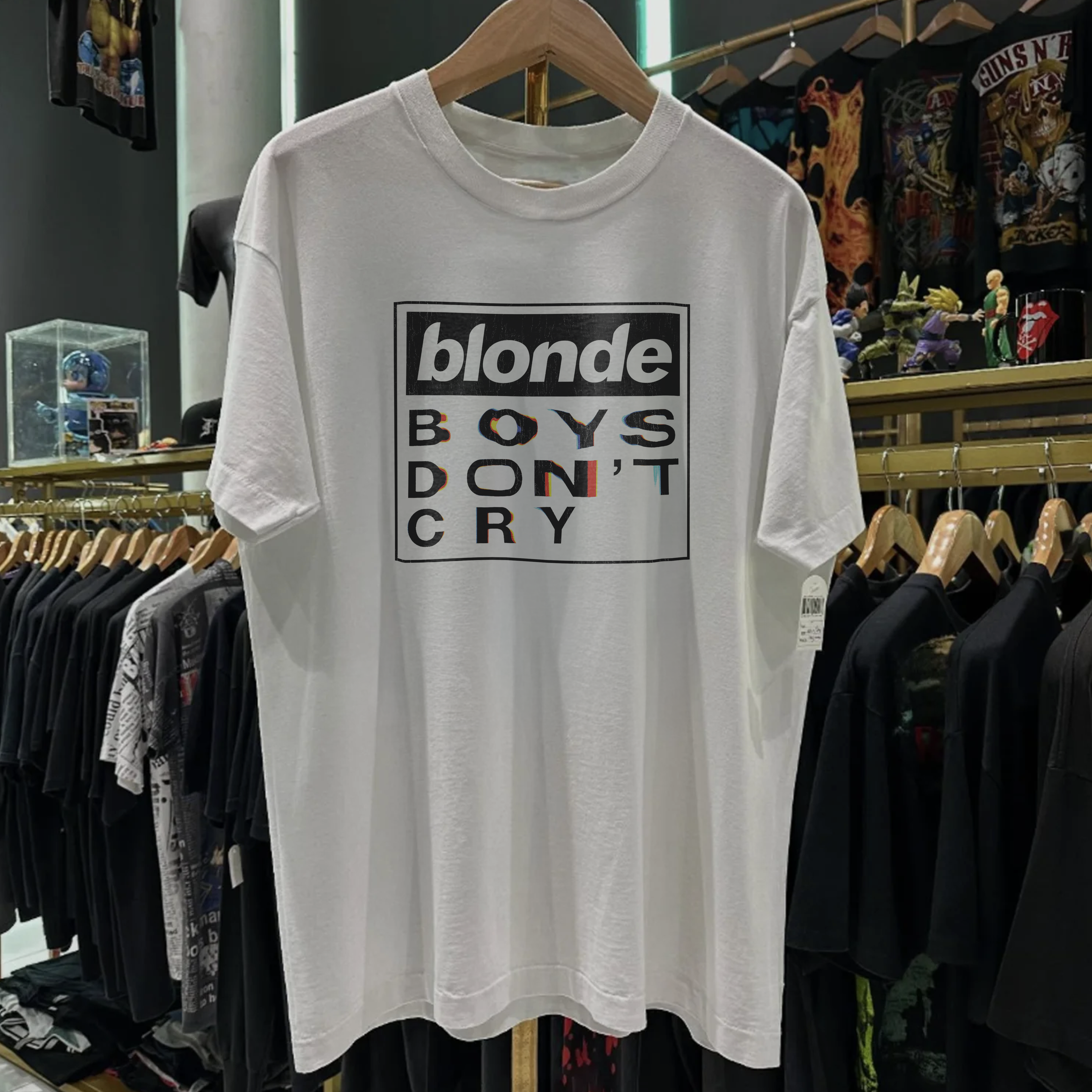 Ultra Rare 2016 Frank Ocean Blonde Washed White Tee – Strike