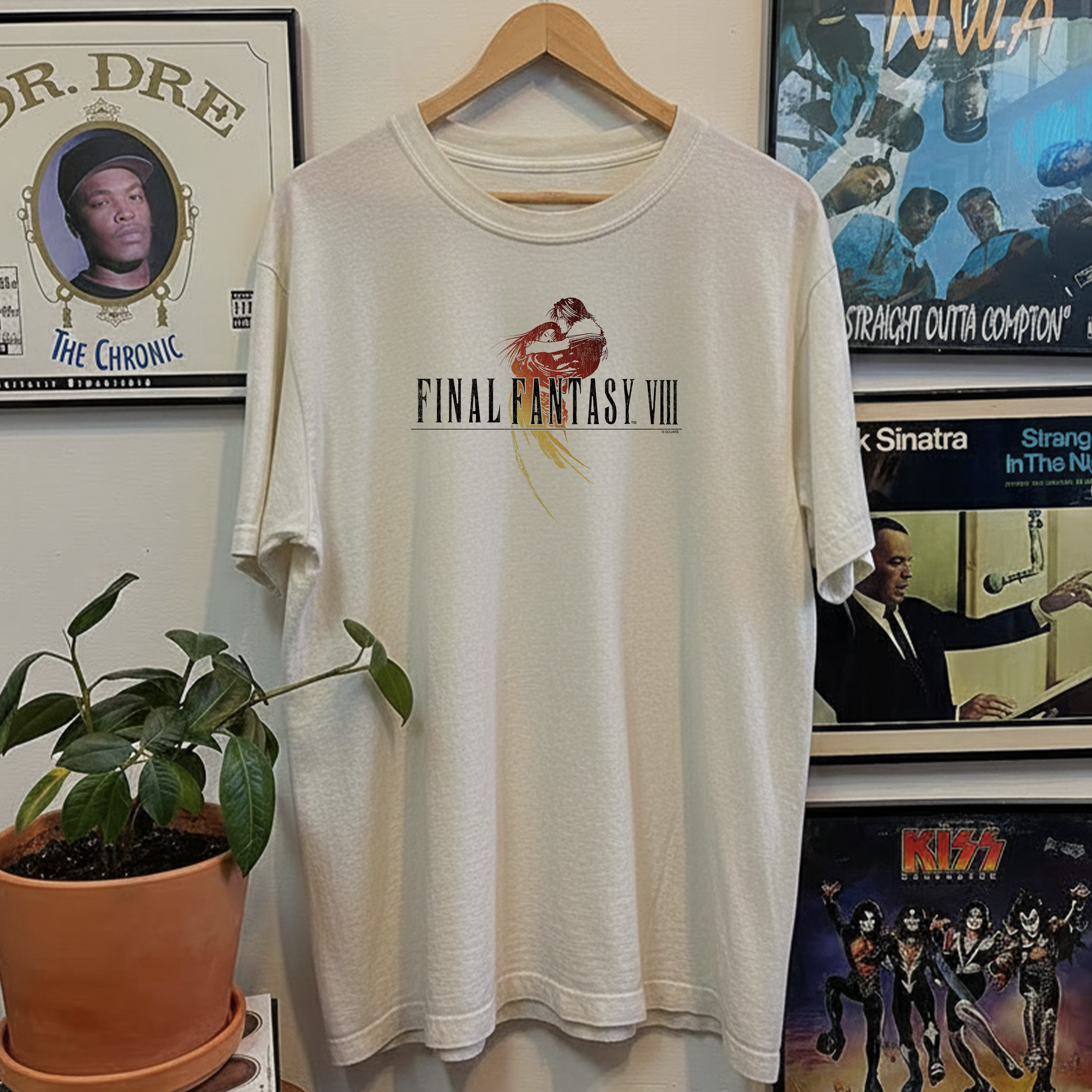 Rare Final Fantasy VIII Promo Washed White Tee – Strike Anywhere
