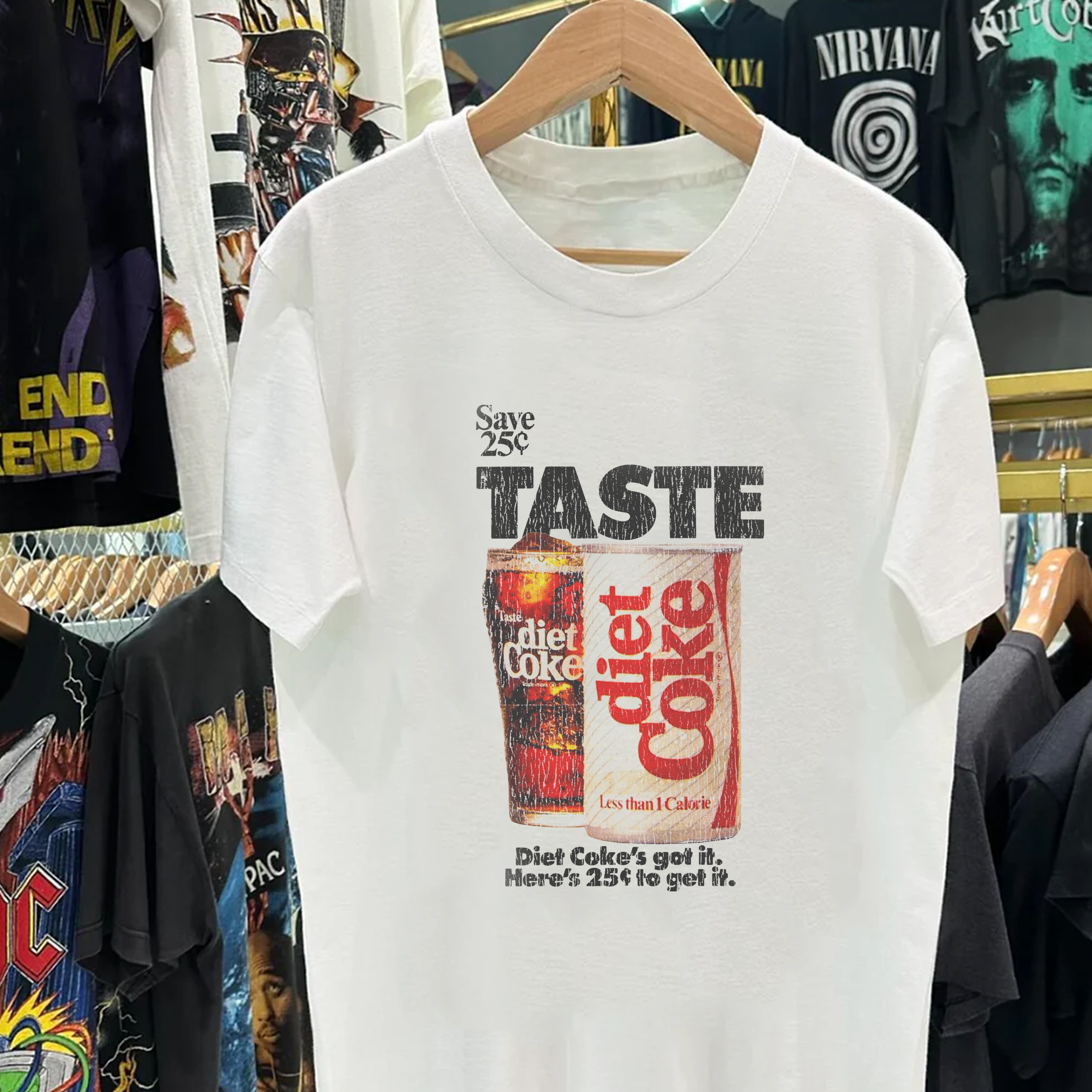 Taste Diet Heavyweight White Tshirt – Strike Anywhere Vintage