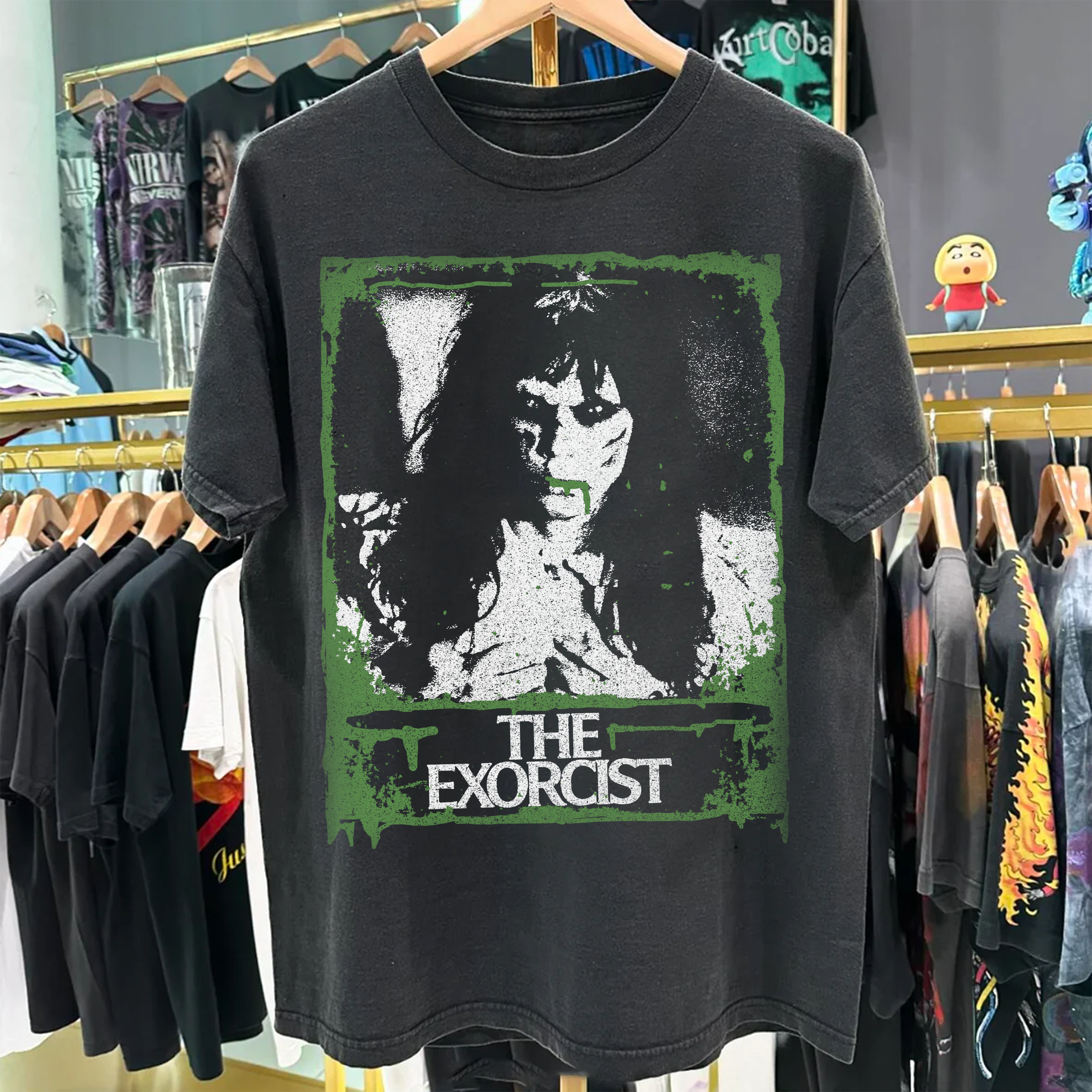 The Exorcist Washed Black Tshirt – Strike Anywhere Vintage