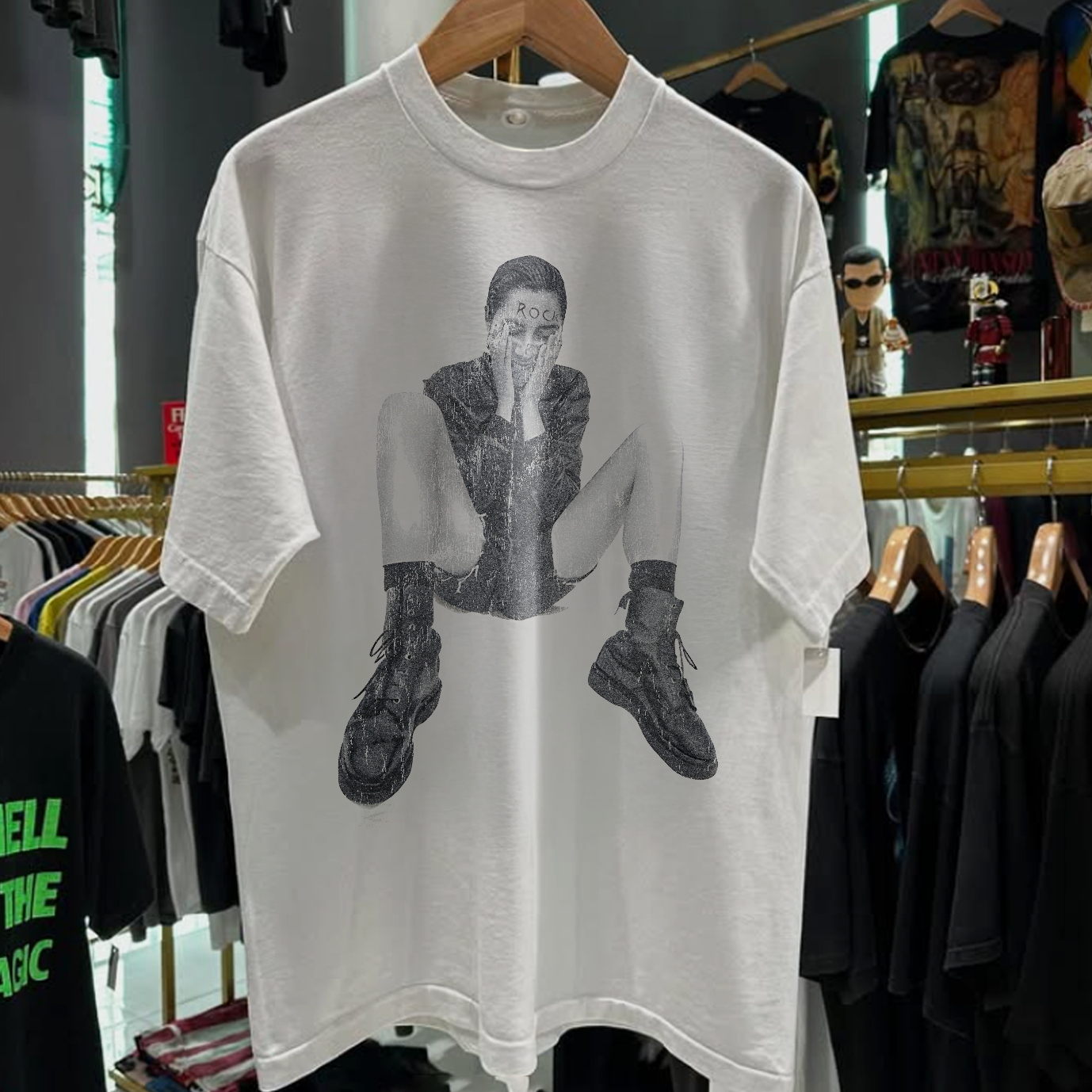 1992 Pj Harvey 'Dry' Rare Washed White T-Shirt – Strike Anywhere 1992 Pj Harvey 'Dry' Rare Washed White T-Shirt – Strike Anywhere