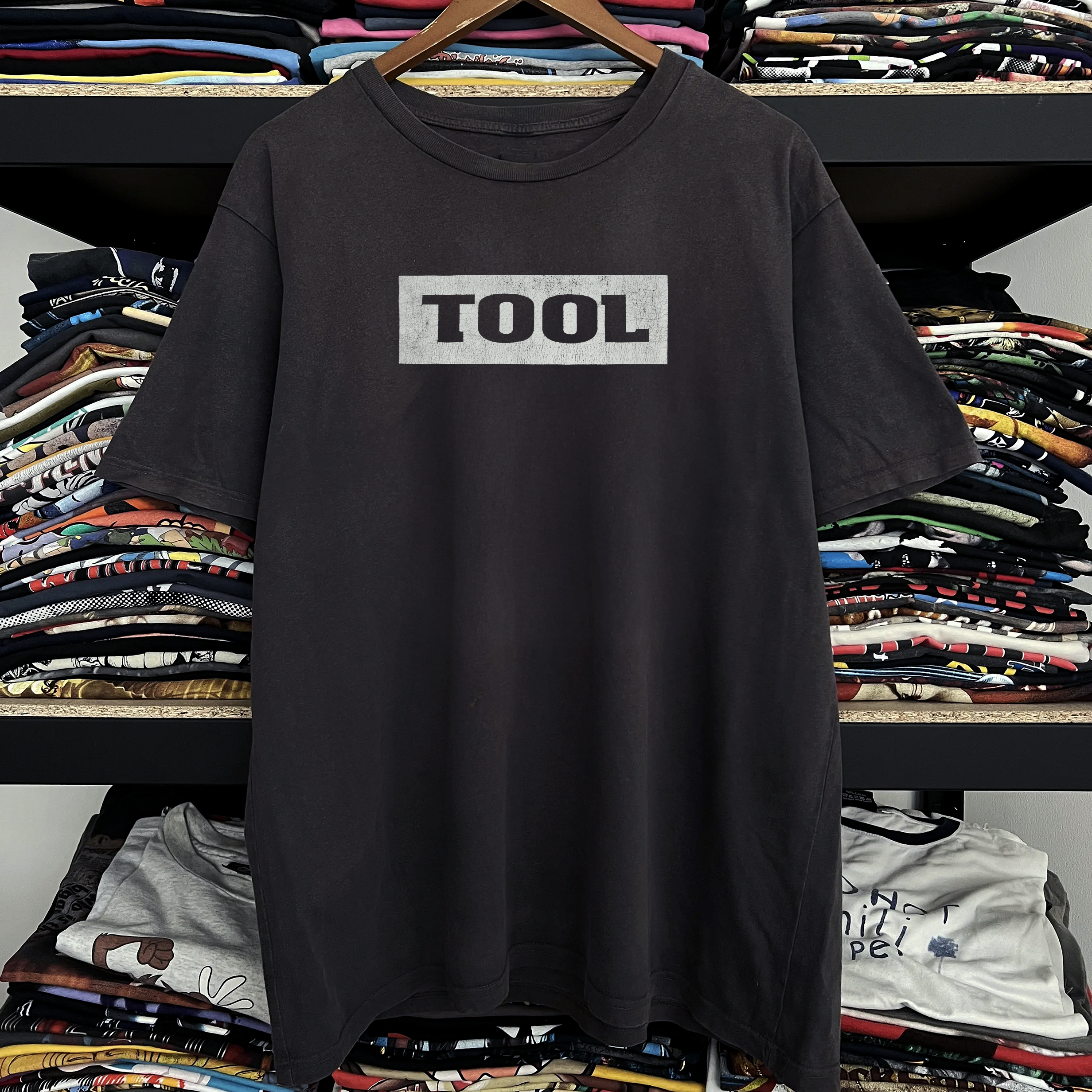 1991 Tool Wrench Washed Black Tee – Strike Anywhere Vintage