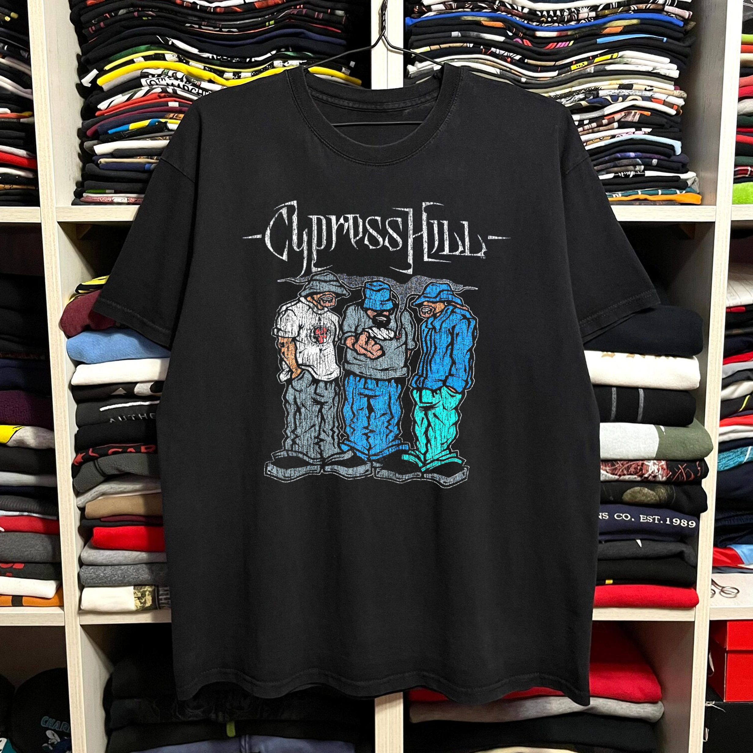 Rare Cypress Hill Washed Black Tee – Strike Anywhere Vintage