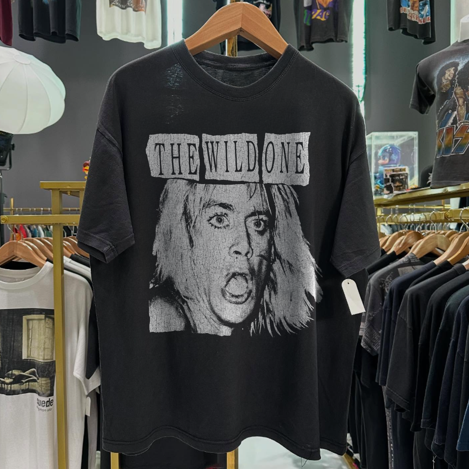 Iggy Pop 'The Wild One' Rare Washed Black T-Shirt – Strike