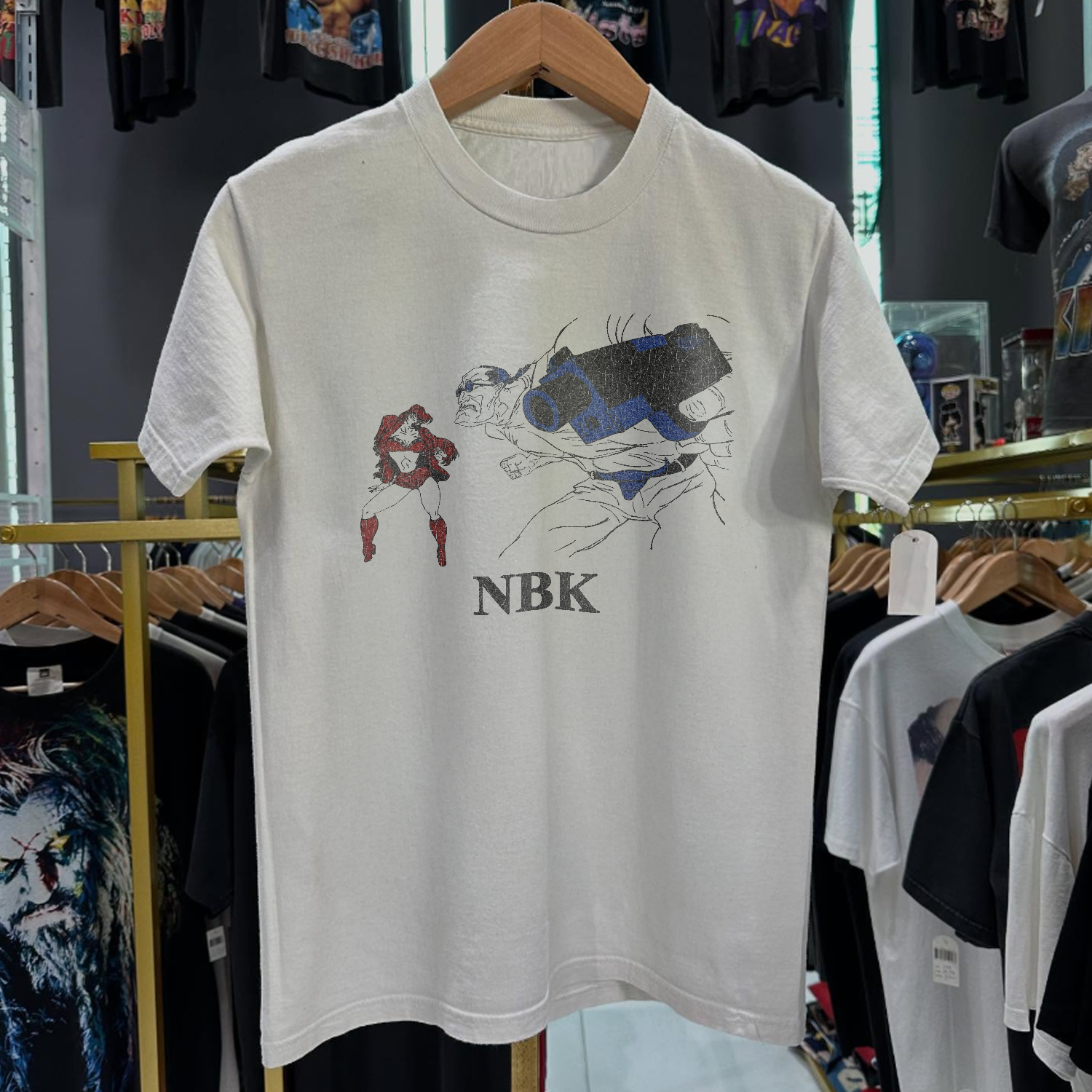 1994 Nbk 'Anime Edition' Rare Washed White T-Shirt – Strike