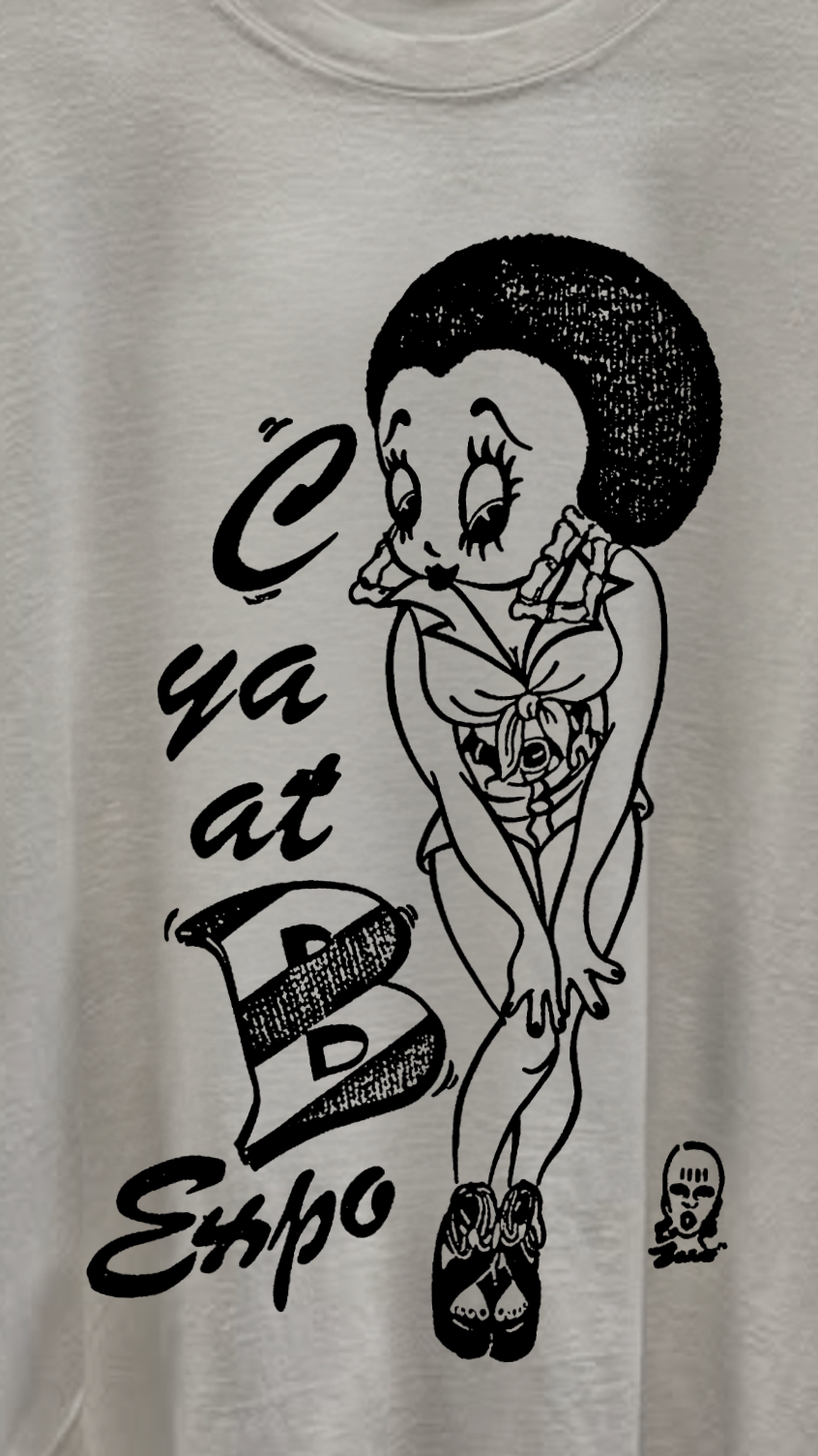 Rare Marilyn Manson X Betty Bop Washed White Tee