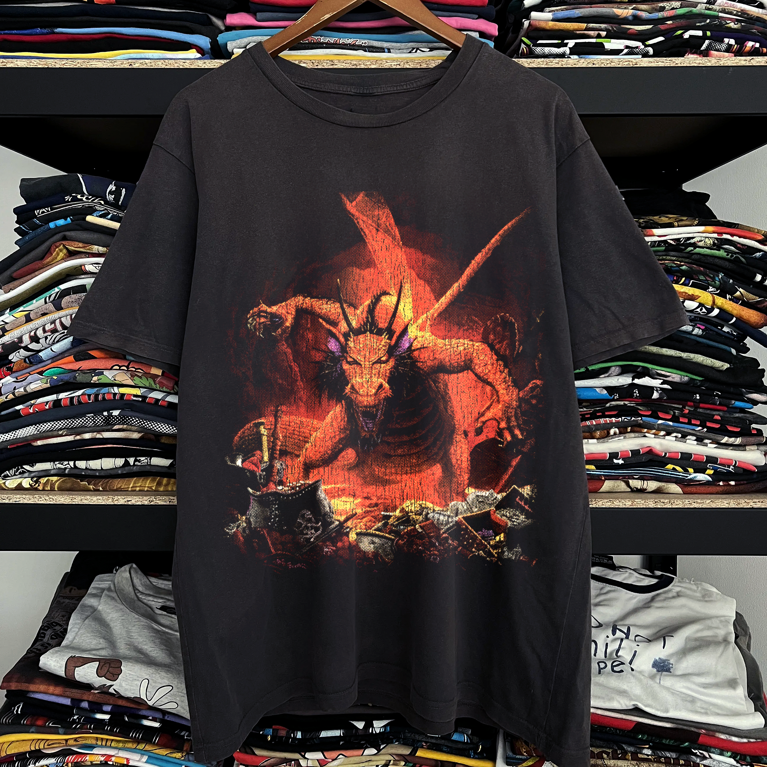 D&D Dragon Washed Black Tee