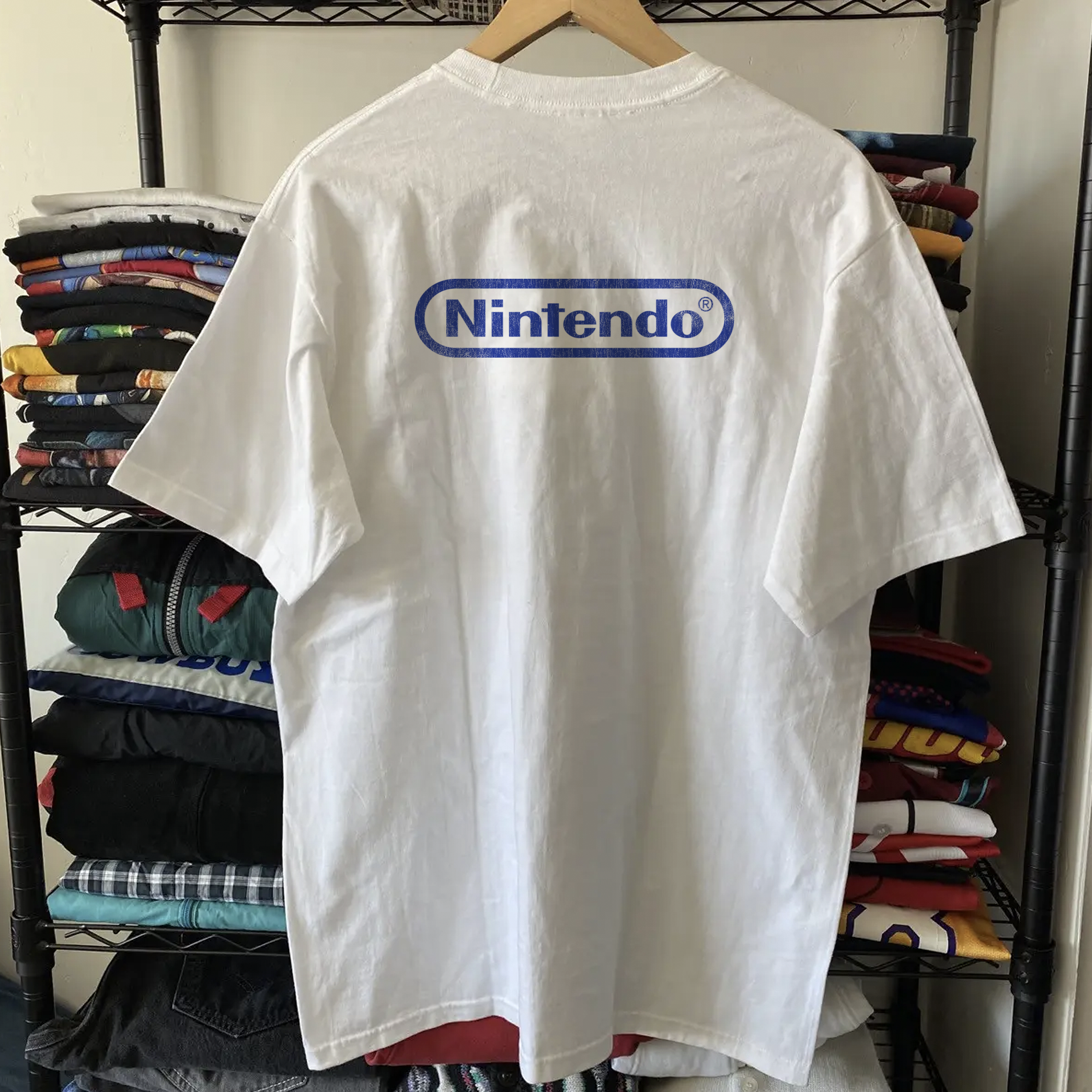 90s Super Donkey Kong Washed White Tee