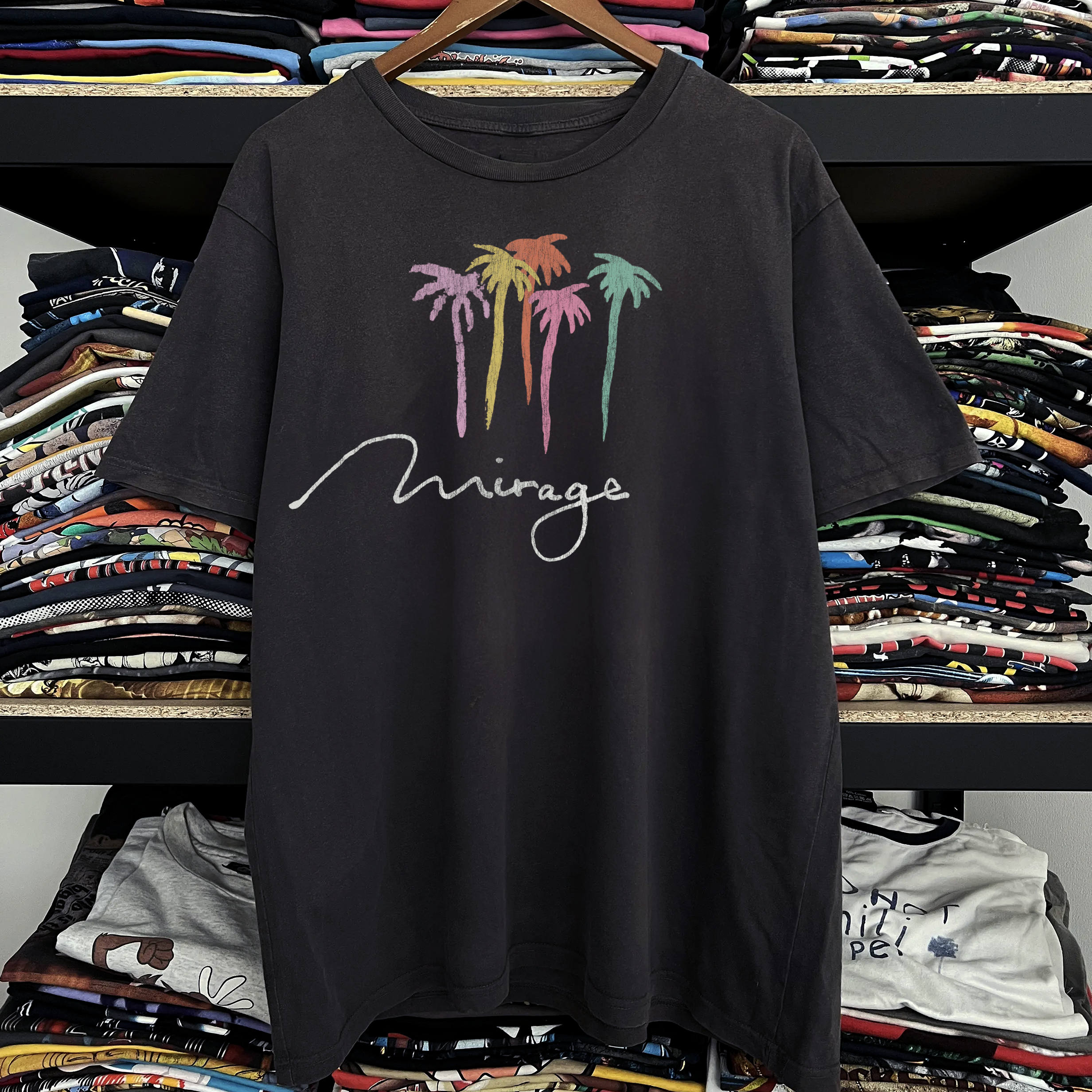 90s Mirage Casino Las Vegas Washed Black Tee