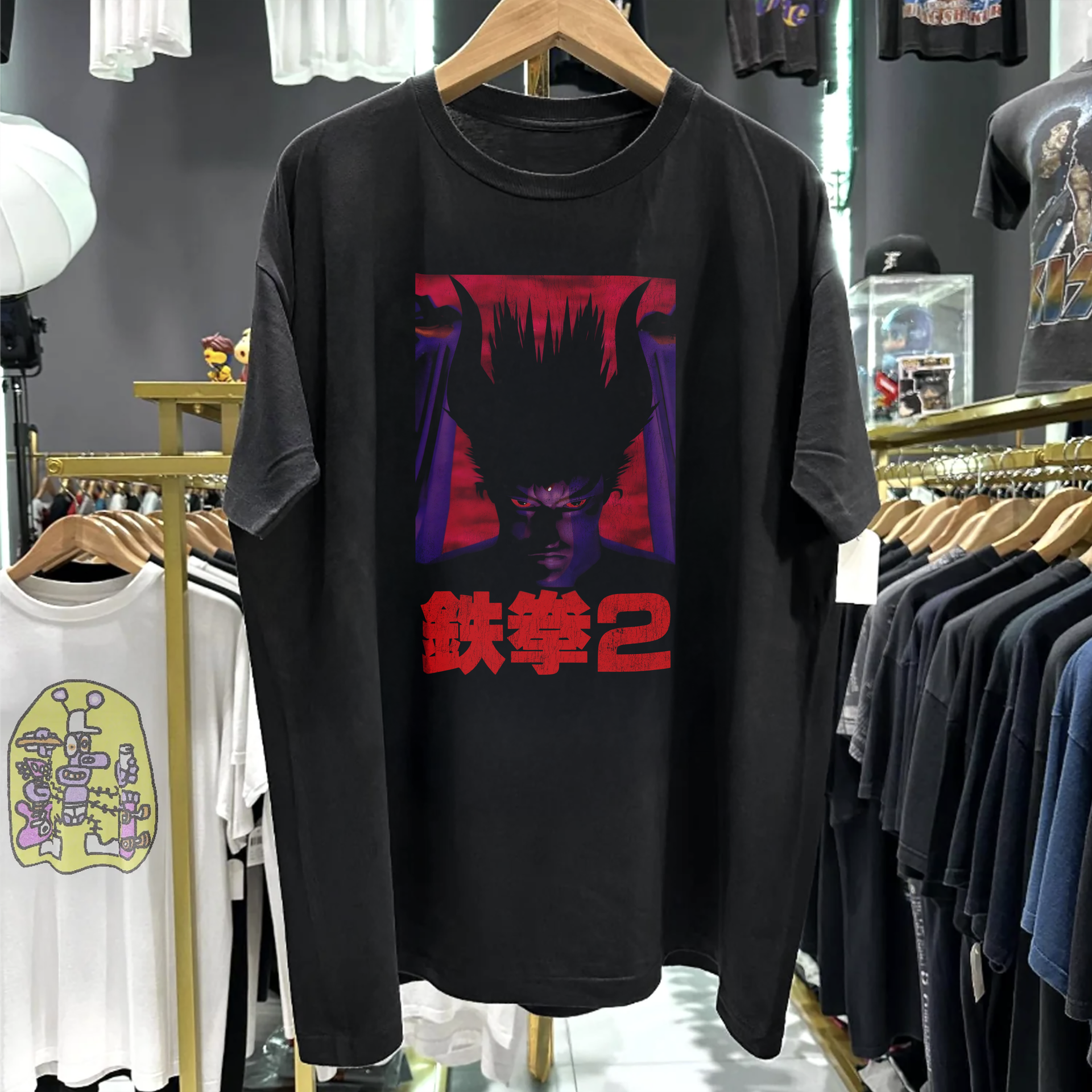 90s Tekken 2 Promo Washed Black Tee – Strike Anywhere Vintage
