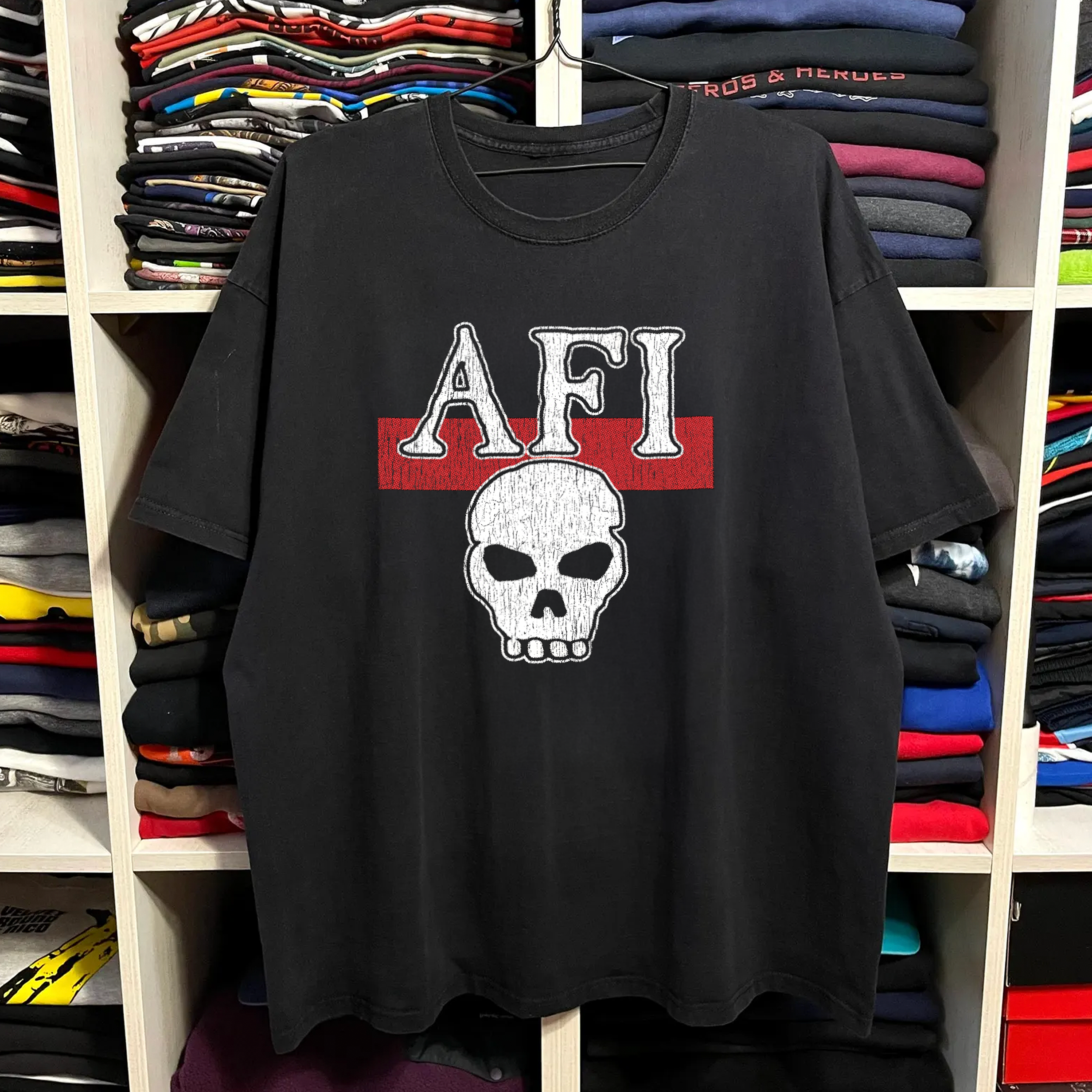 90's AFI Washed Black Tee