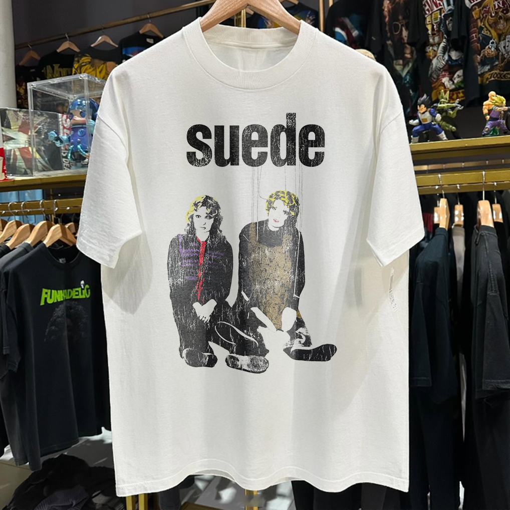 1993 SUEDE METAL MICKEY RARE WASHED WHITE TSHIRT