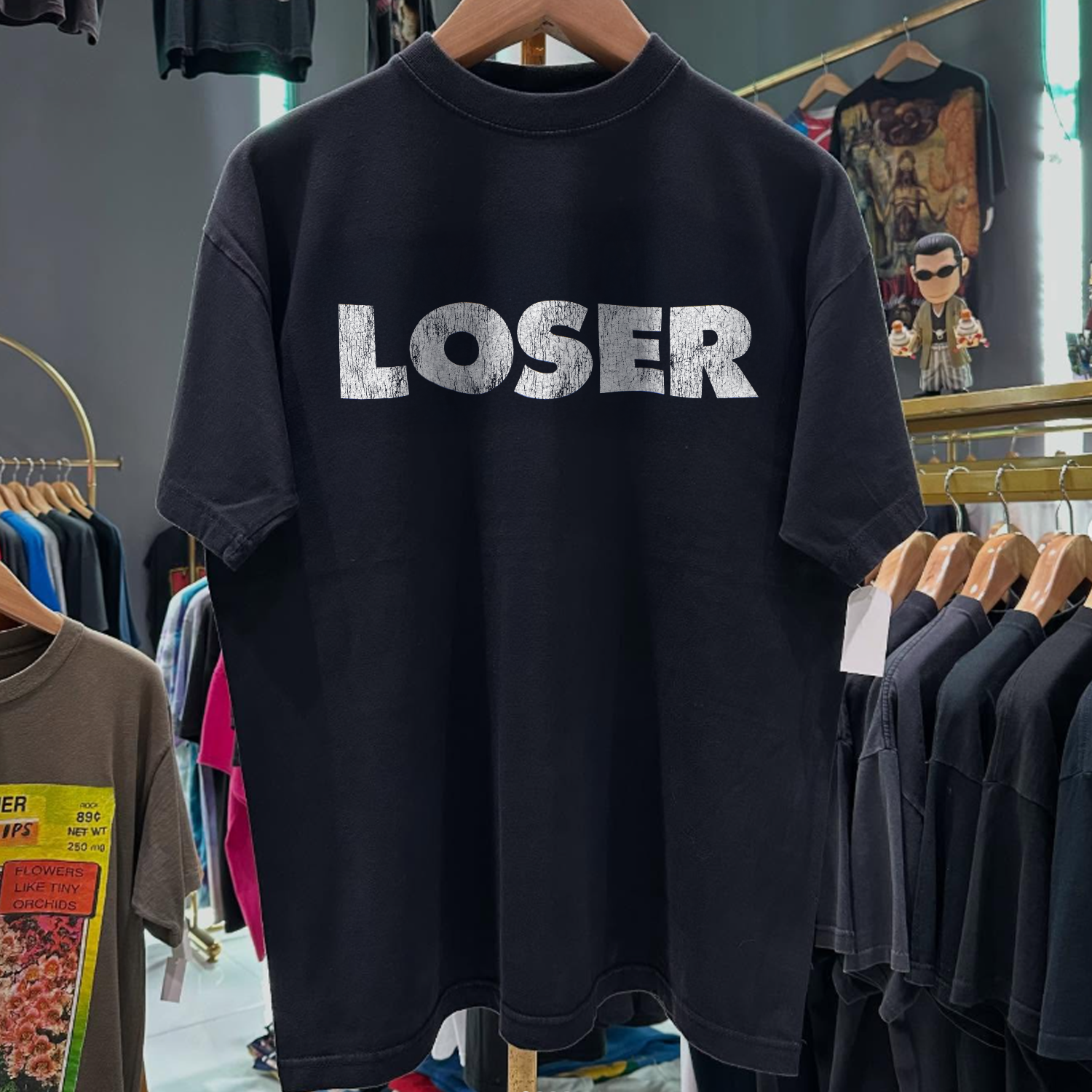 90s Loser 'Sub-Pop' Rare Washed Black T-Shirt – Strike Anywhere 90s Loser 'Sub-Pop' Rare Washed Black T-Shirt – Strike Anywhere