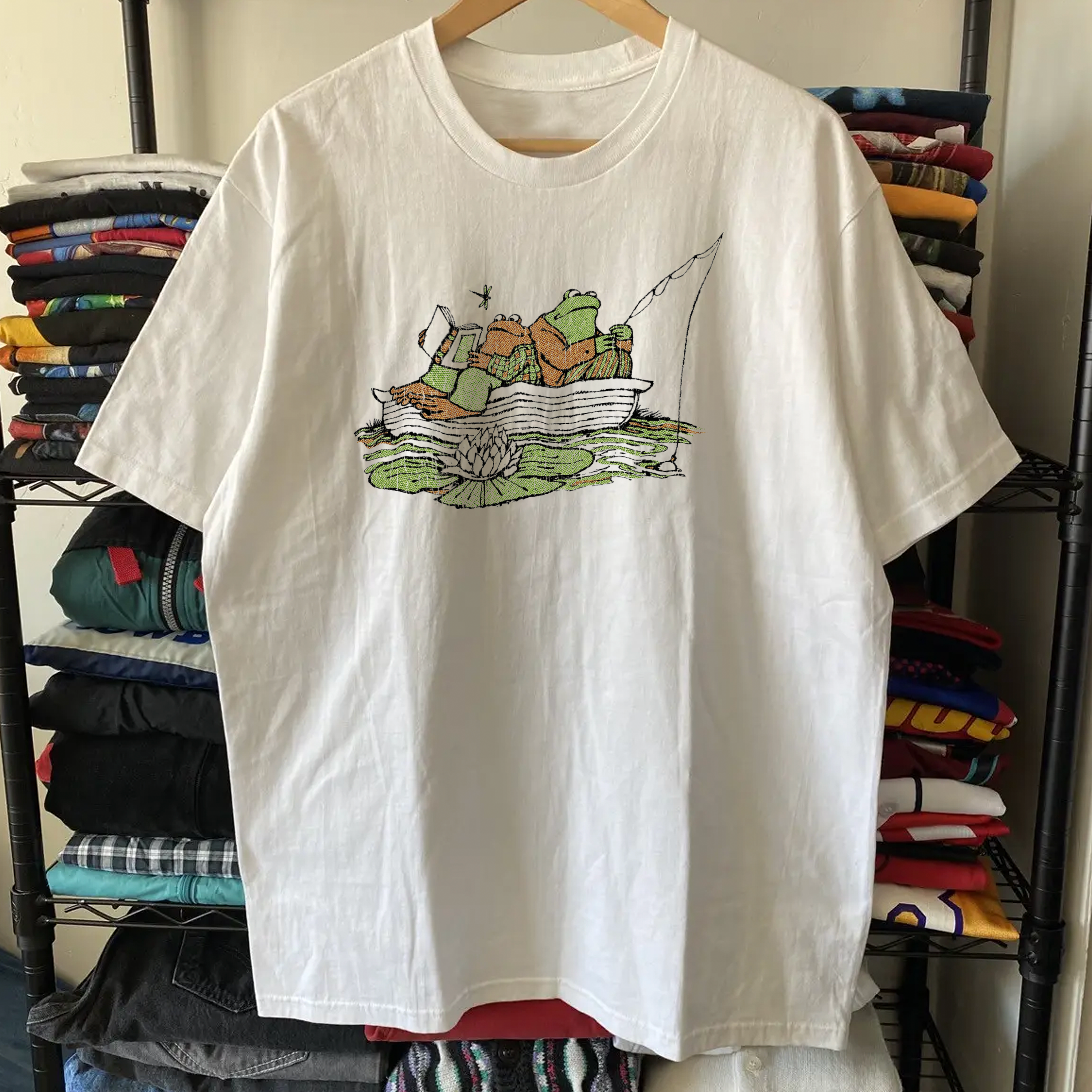 Rare Frog And Toad Washed White Tee