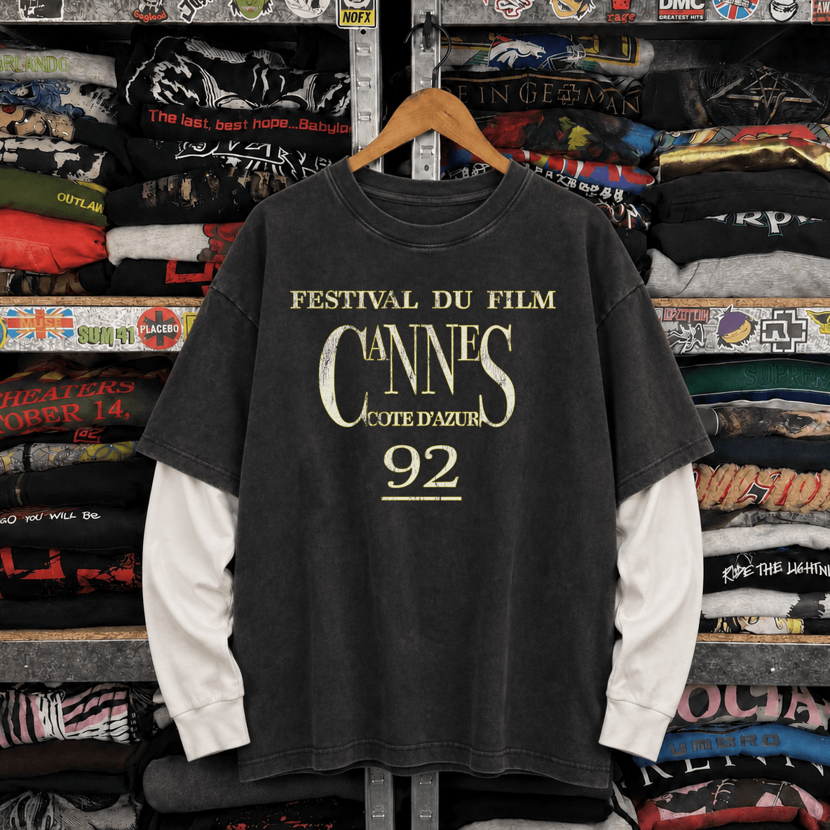 1992 Cannes Film Festival Promo Rare Vintage black and white Tee