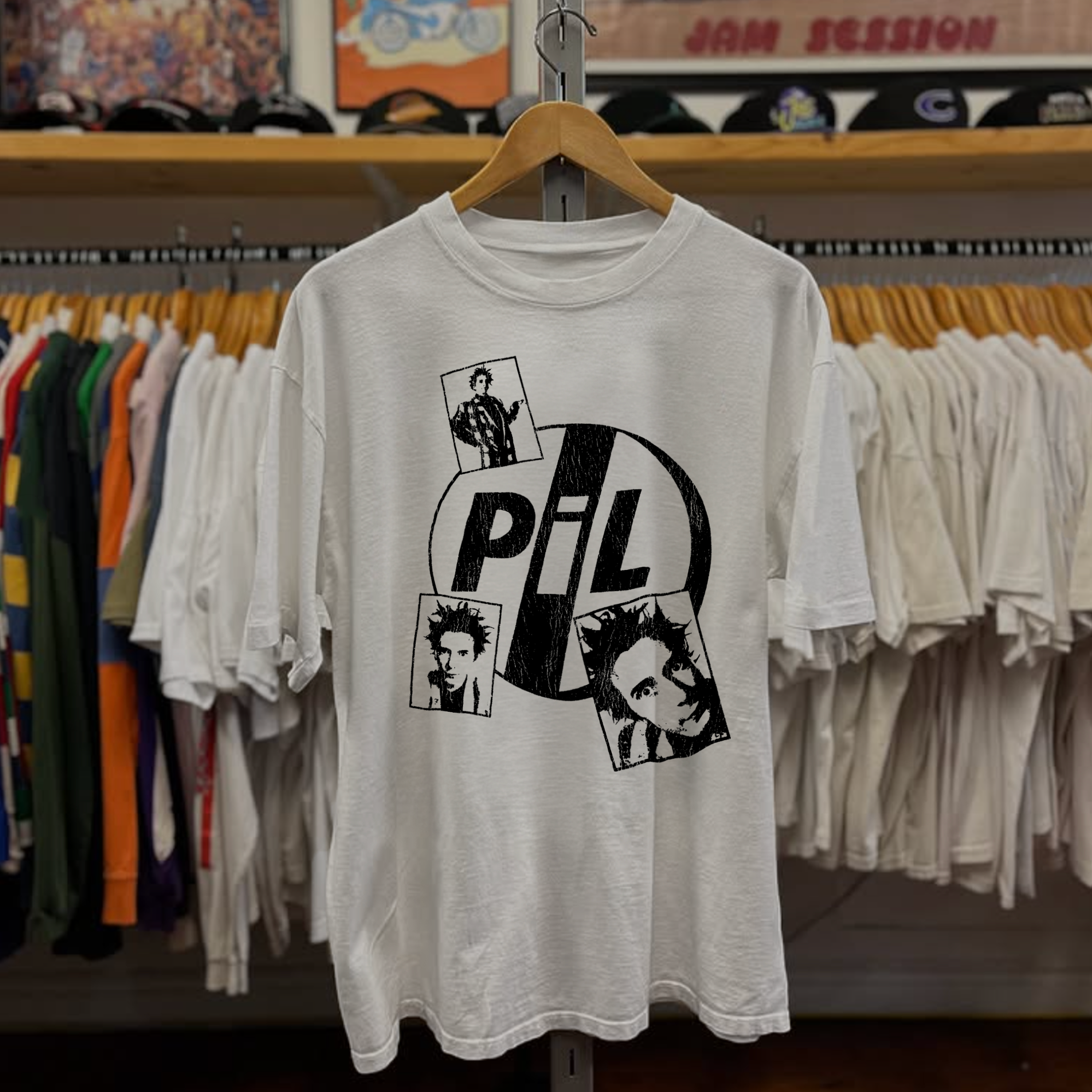 Rare PIL Washed White Tee