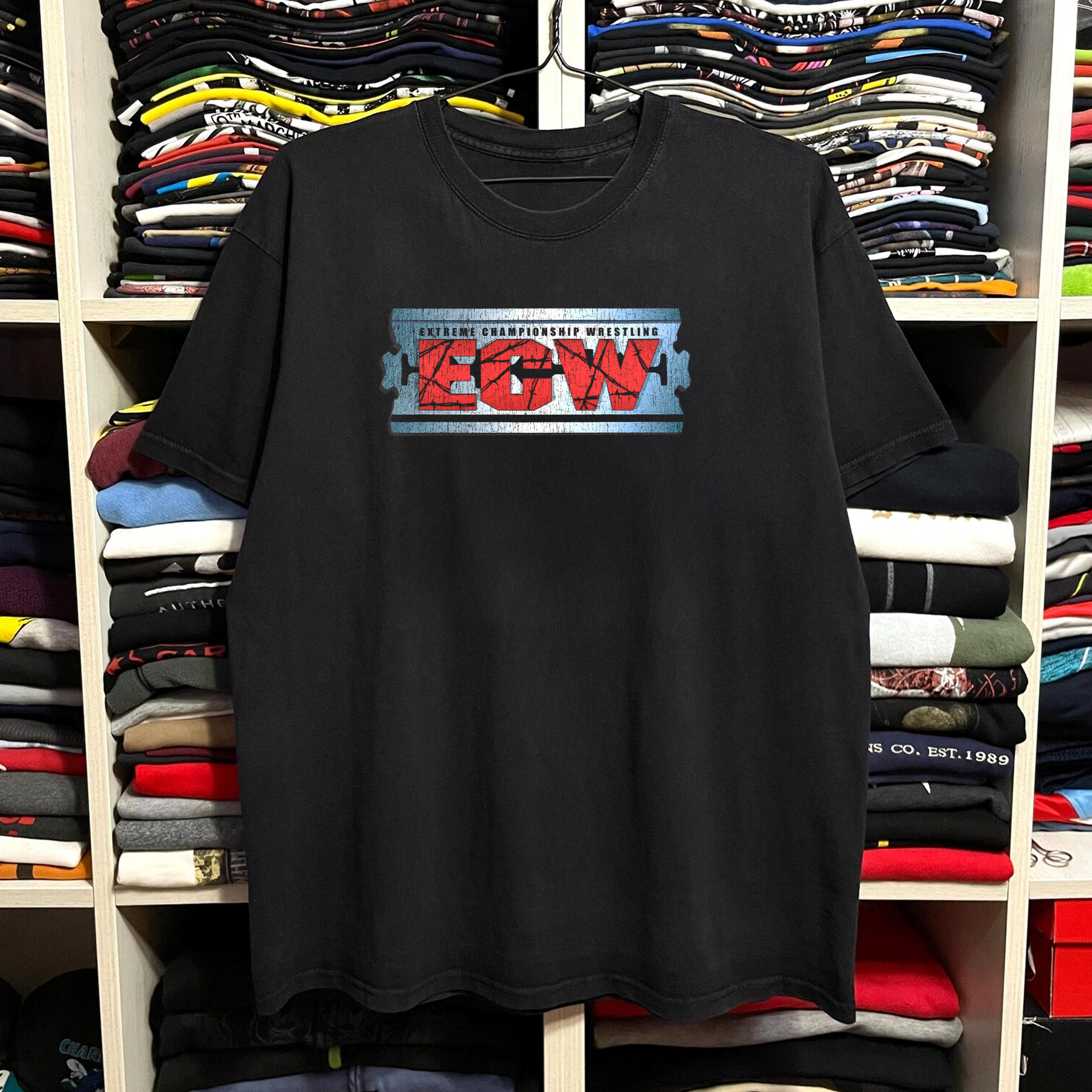 Rare ECW Blade Washed Black Tee