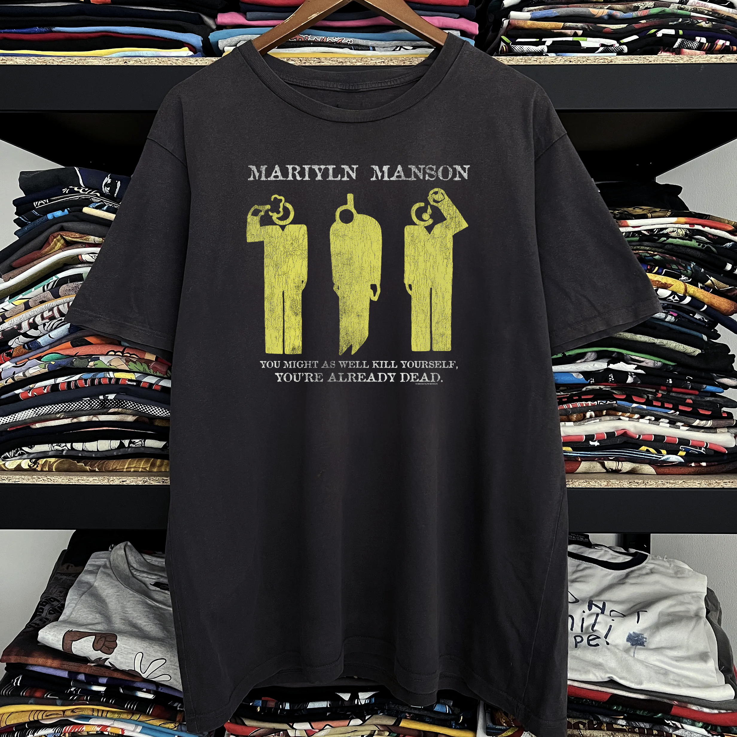 1996 Marilyn Manson Washed Black Tee