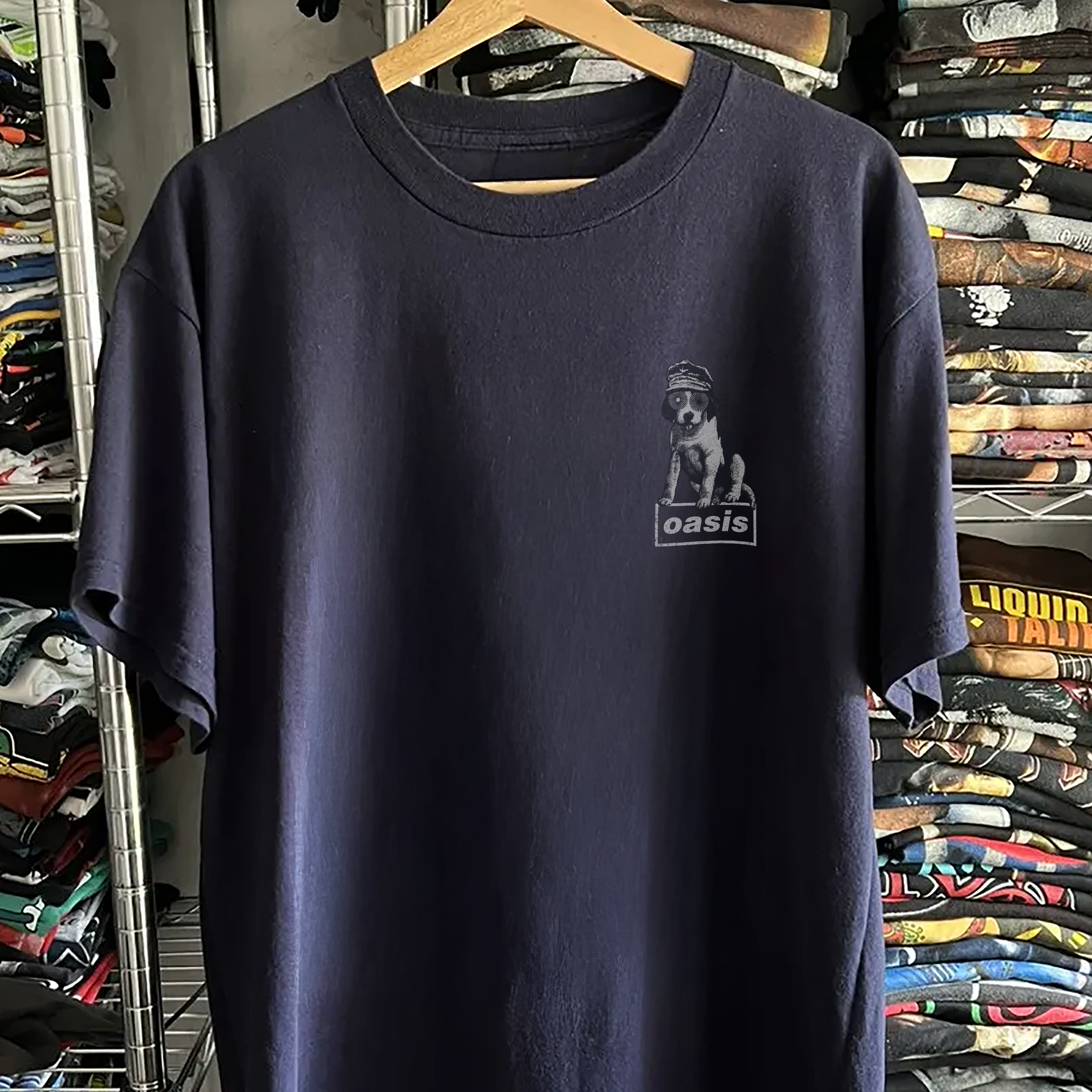 2007 0ASIS PROMO WASHED NAVY TEE