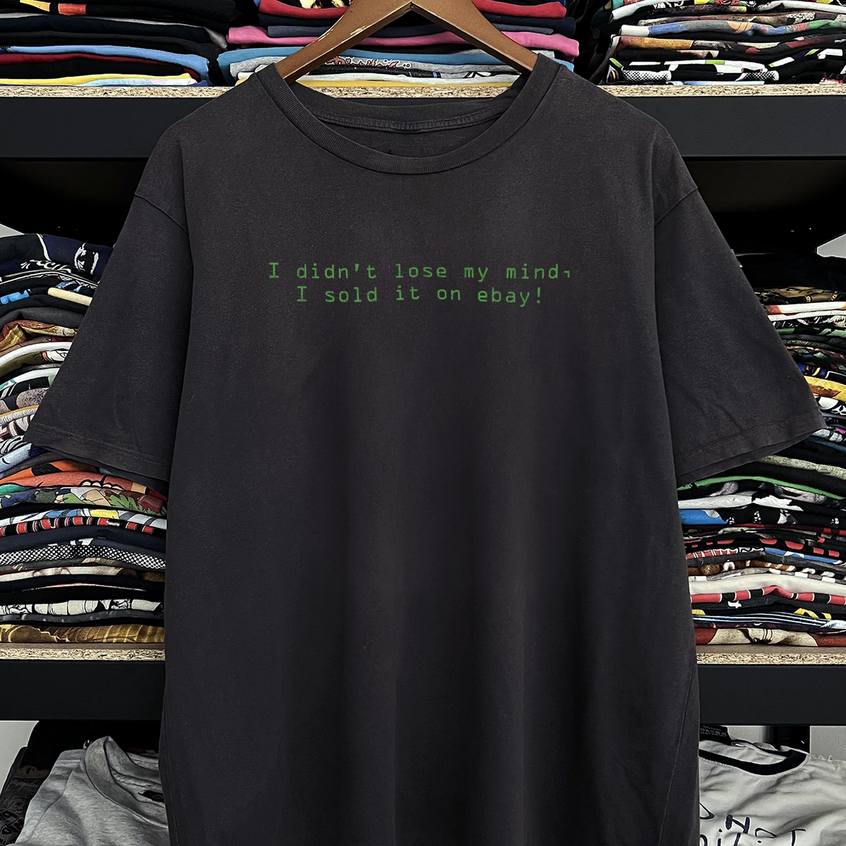 Rare I Didn't Lose My Mind Washed Black Tee