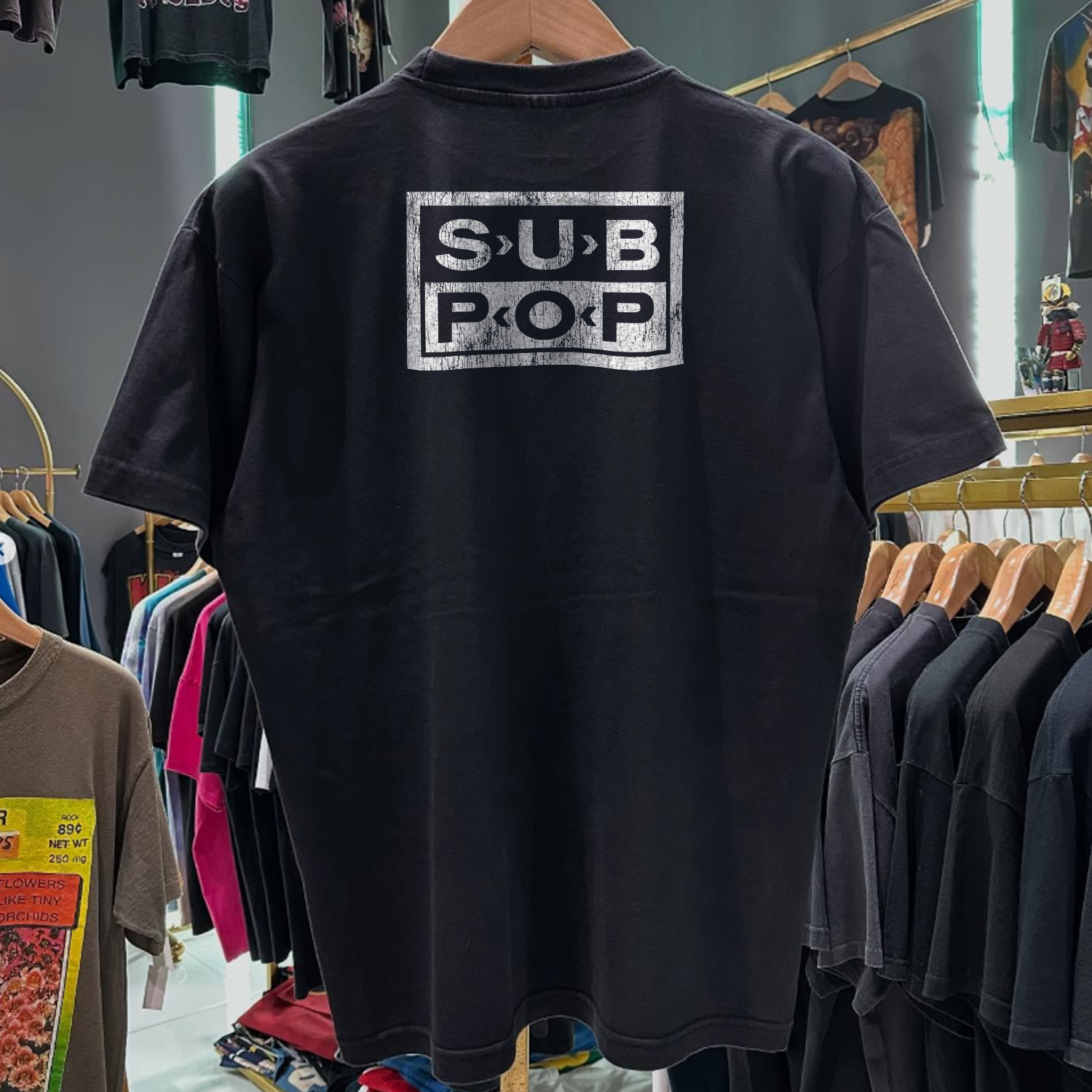90s Loser 'Sub-Pop' Rare Washed Black T-Shirt – Strike Anywhere 90s Loser 'Sub-Pop' Rare Washed Black T-Shirt – Strike Anywhere