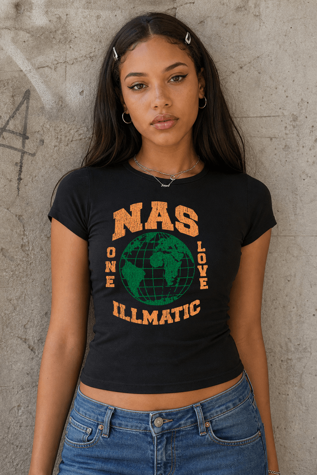 Rare Nas Illmatic Womens Black Tee