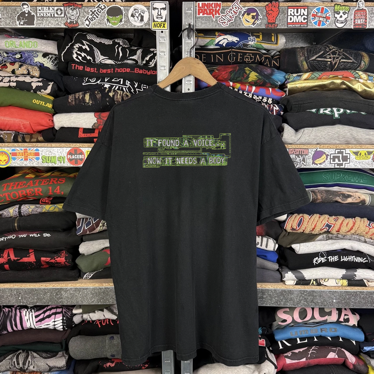1995 Ghost In The Shell Washed Black Tee