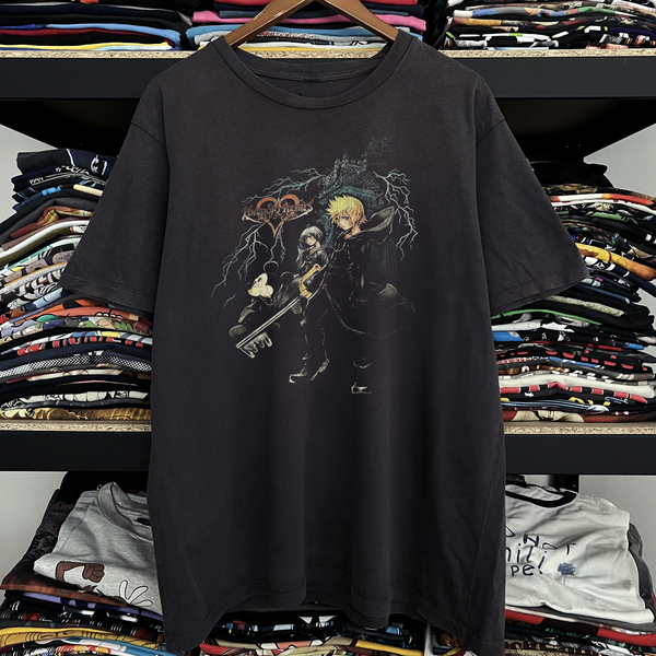 Rare Kingdom Hearts Washed Black Tee – Strike Anywhere Vintage