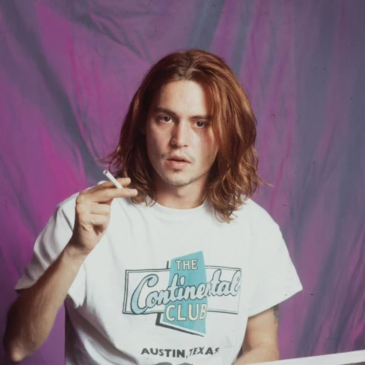 90S THE CONTINENTAL CLUB AUSTIN TEXAS RARE WASHED WHITE T-SHIRT