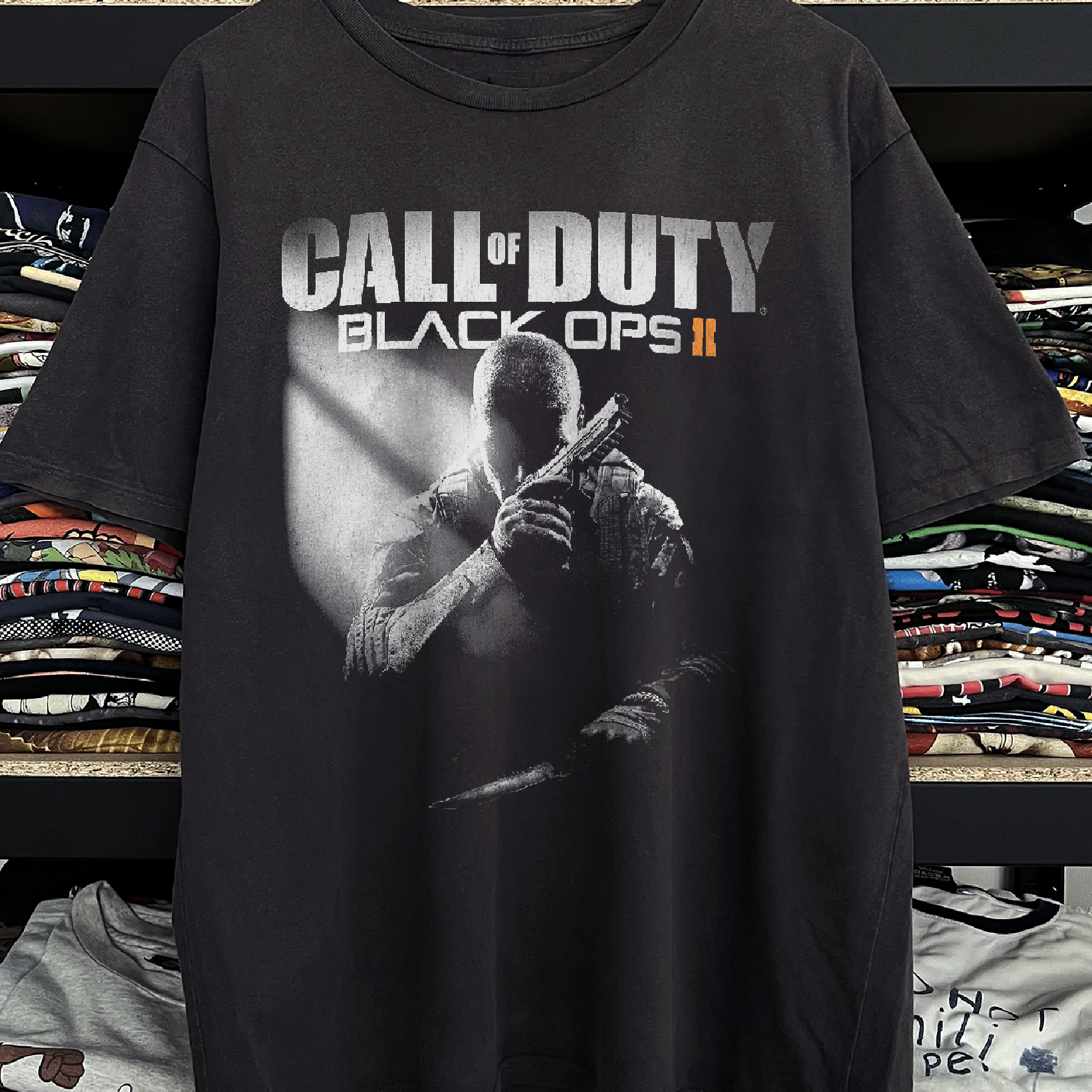 Rare Call of Duty Black Ops 2 Washed Black Tee
