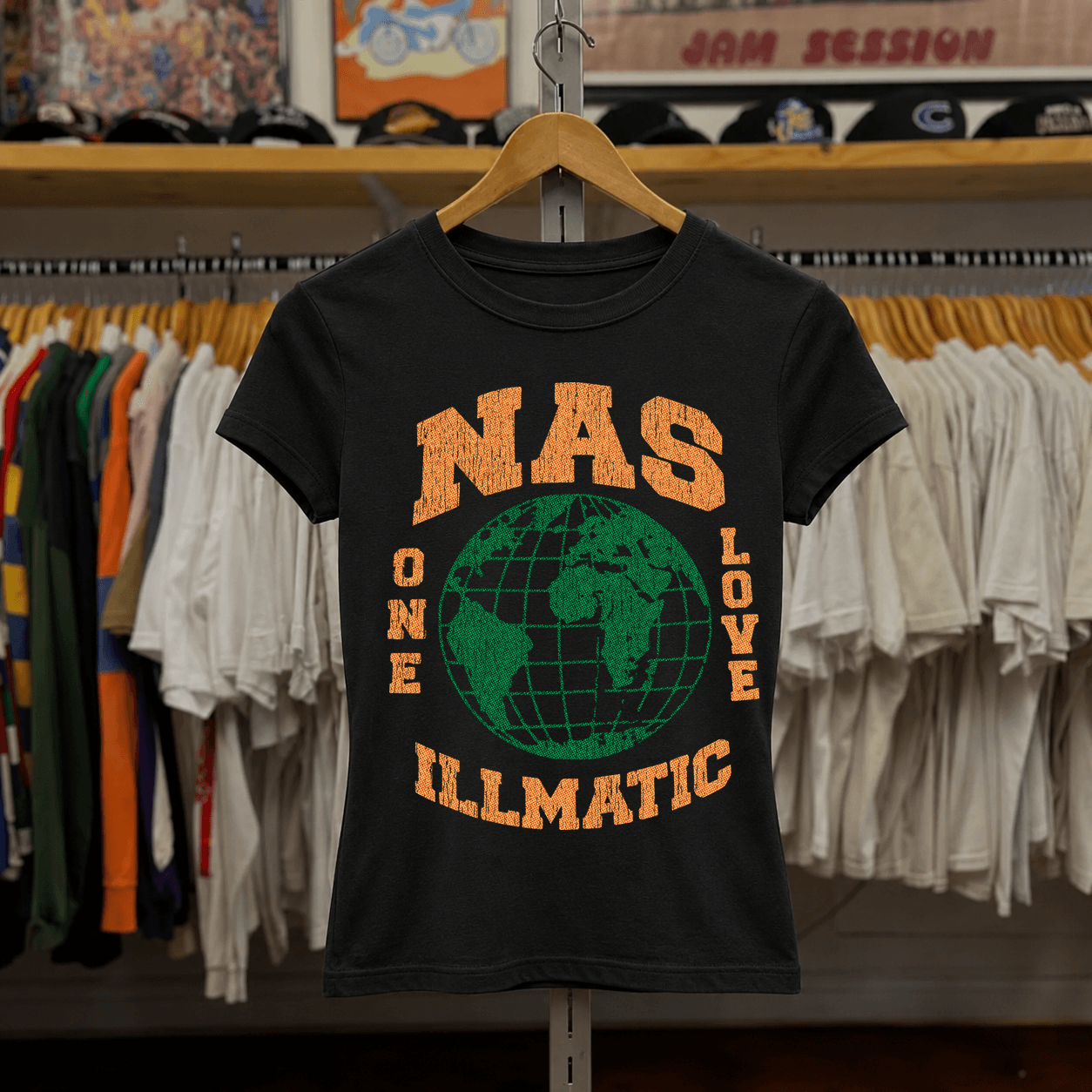 Rare Nas Illmatic Womens Black Tee