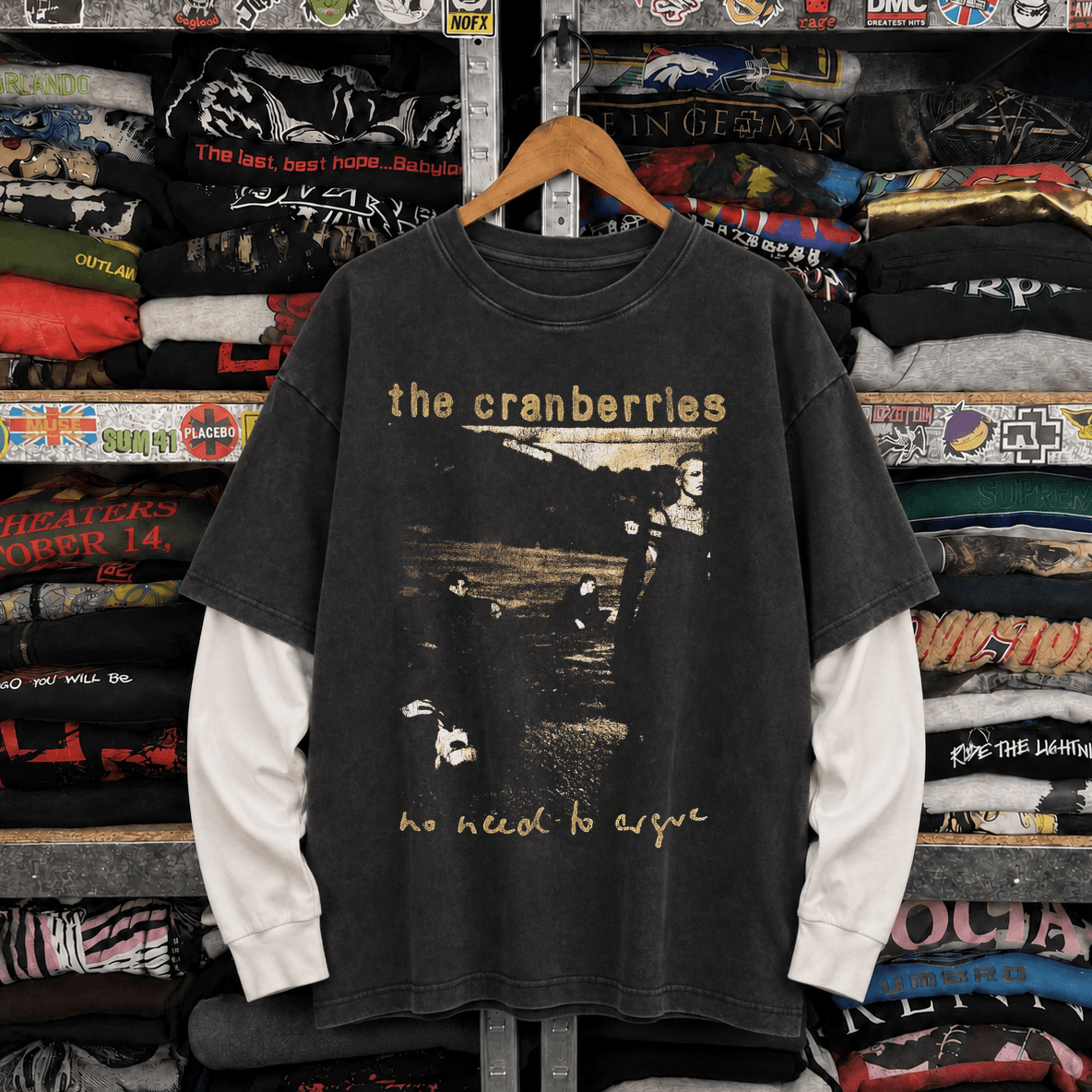 The Cranberries - No Need To Argue 1995 Washed Black LS Tee