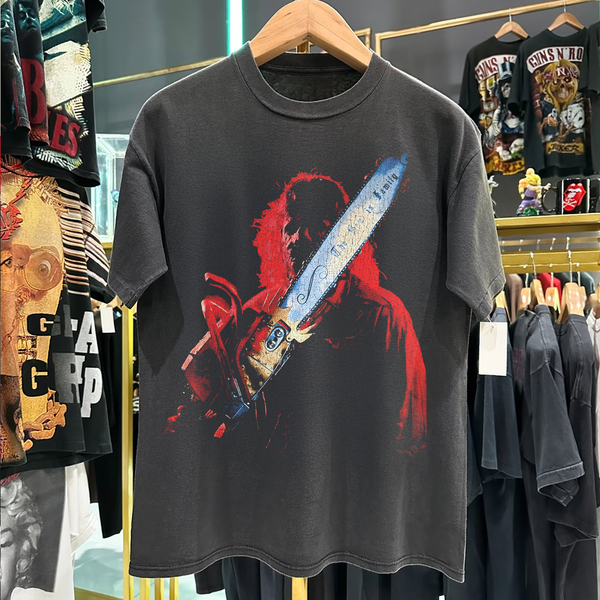 ●SUNDAYOFFCLUB● Texas Chainsaw Massacre Vintage Thrashed T ☆Sundayoffclub☆ Texas Chainsaw Massacre Vintage Thrashed