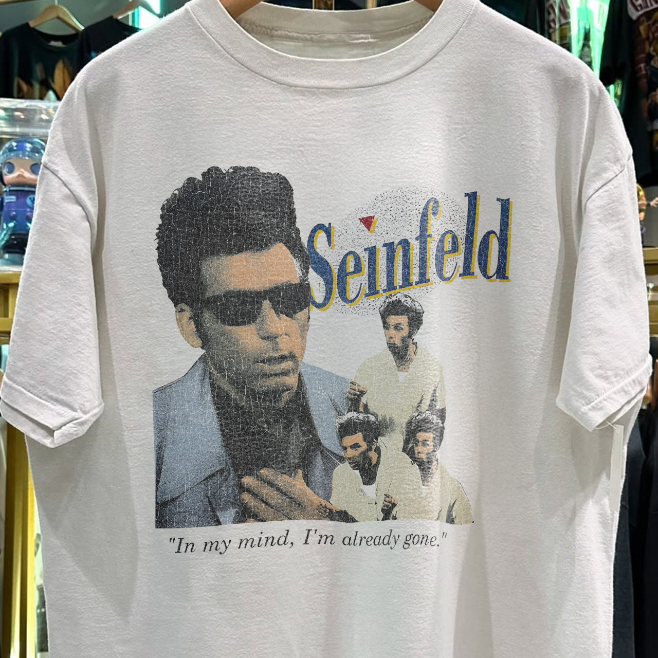 1993 Kramer Seinfeld Rare Washed White T-Shirt – Strike Anywhere