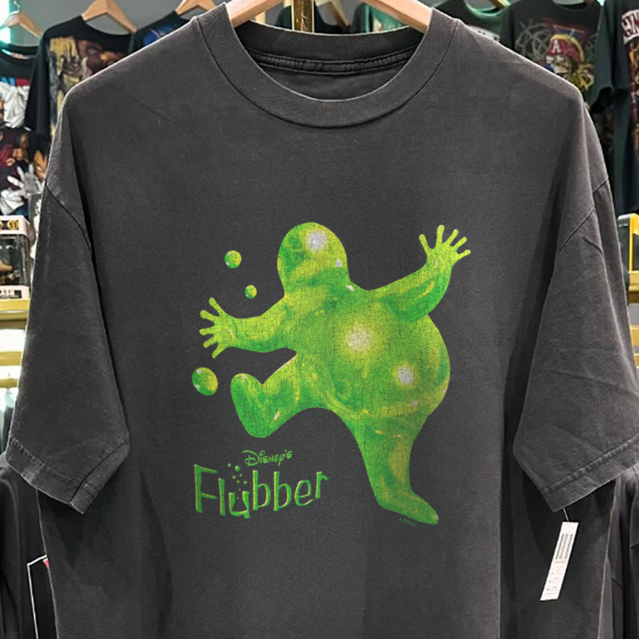 1997 Flubber Rare Promo Washed Black T-Shirt – Strike 1997 Flubber Rare Promo Washed Black T-Shirt – Strike