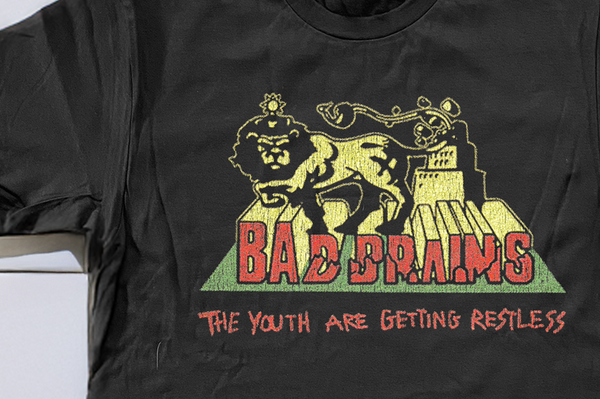 90's Bad Brains The Youth Are Getting Restless Washed Black T