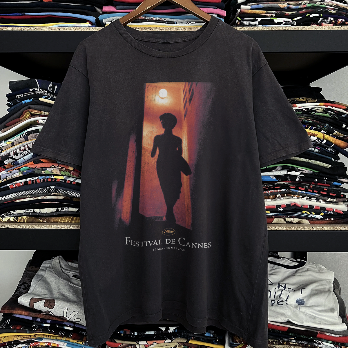 2006 Festival De Cannes Washed Black Tee
