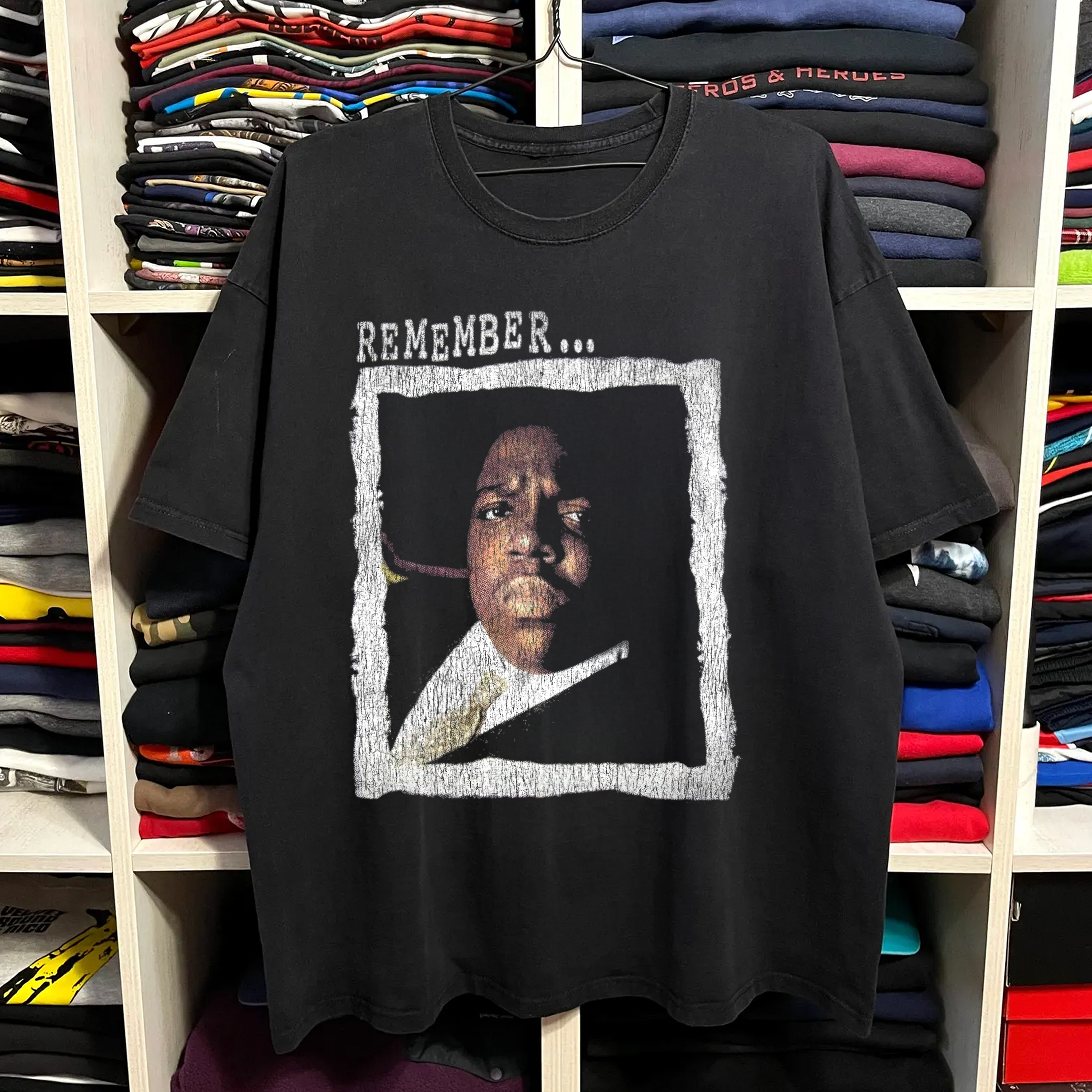 Rare RIP Biggie Washed Black Tee