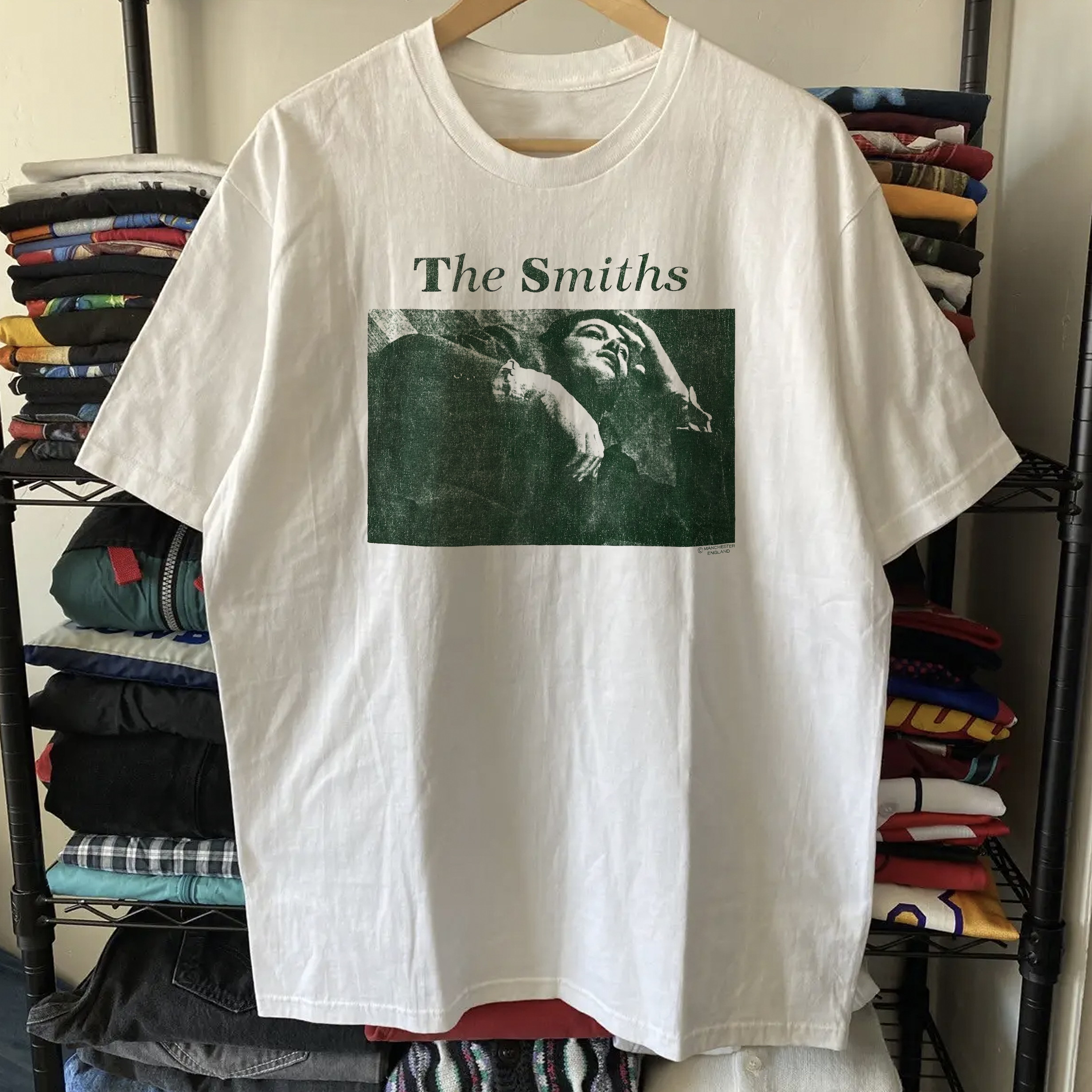 80s The Smiths Washed White Tee