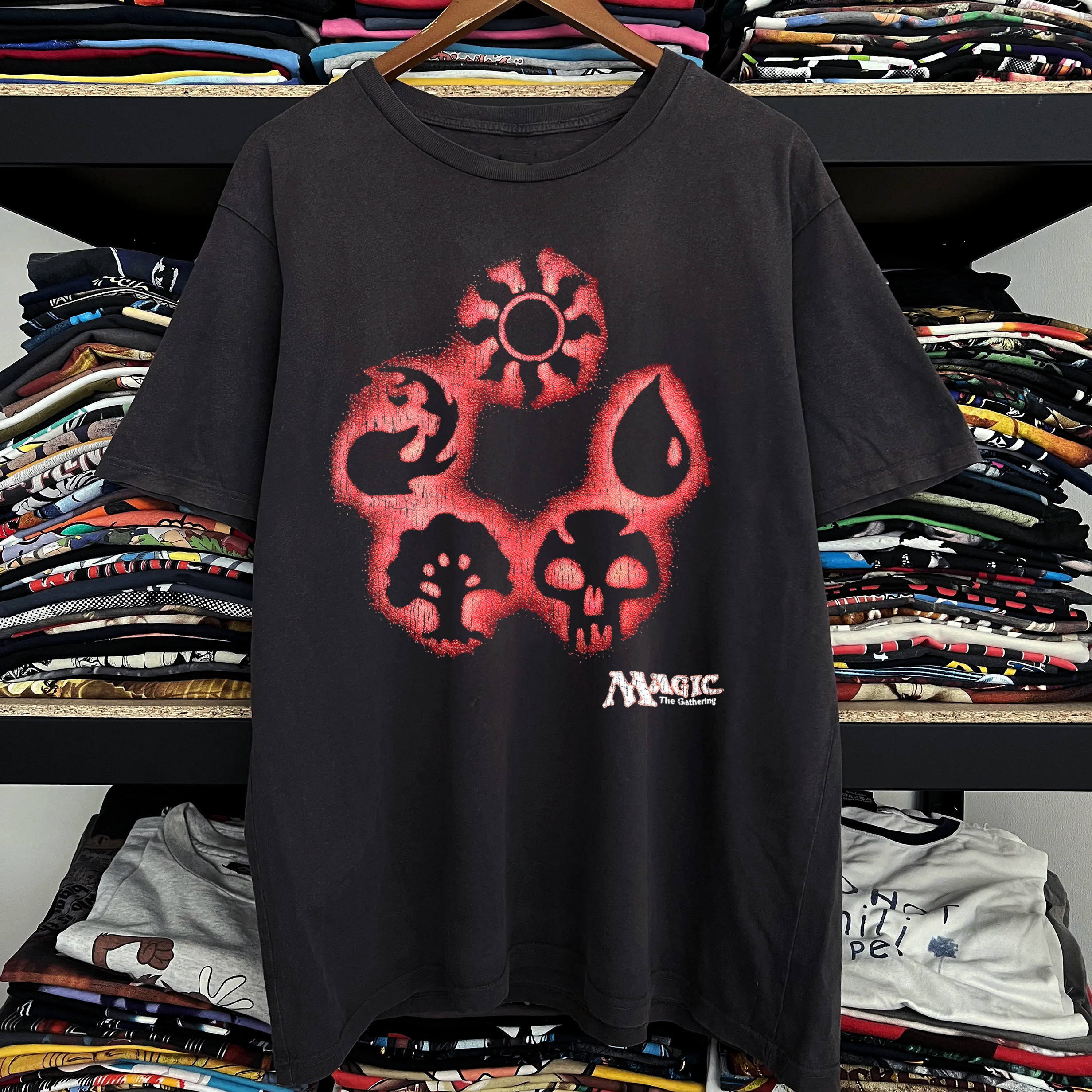 Magic Symbols Washed Black Tee
