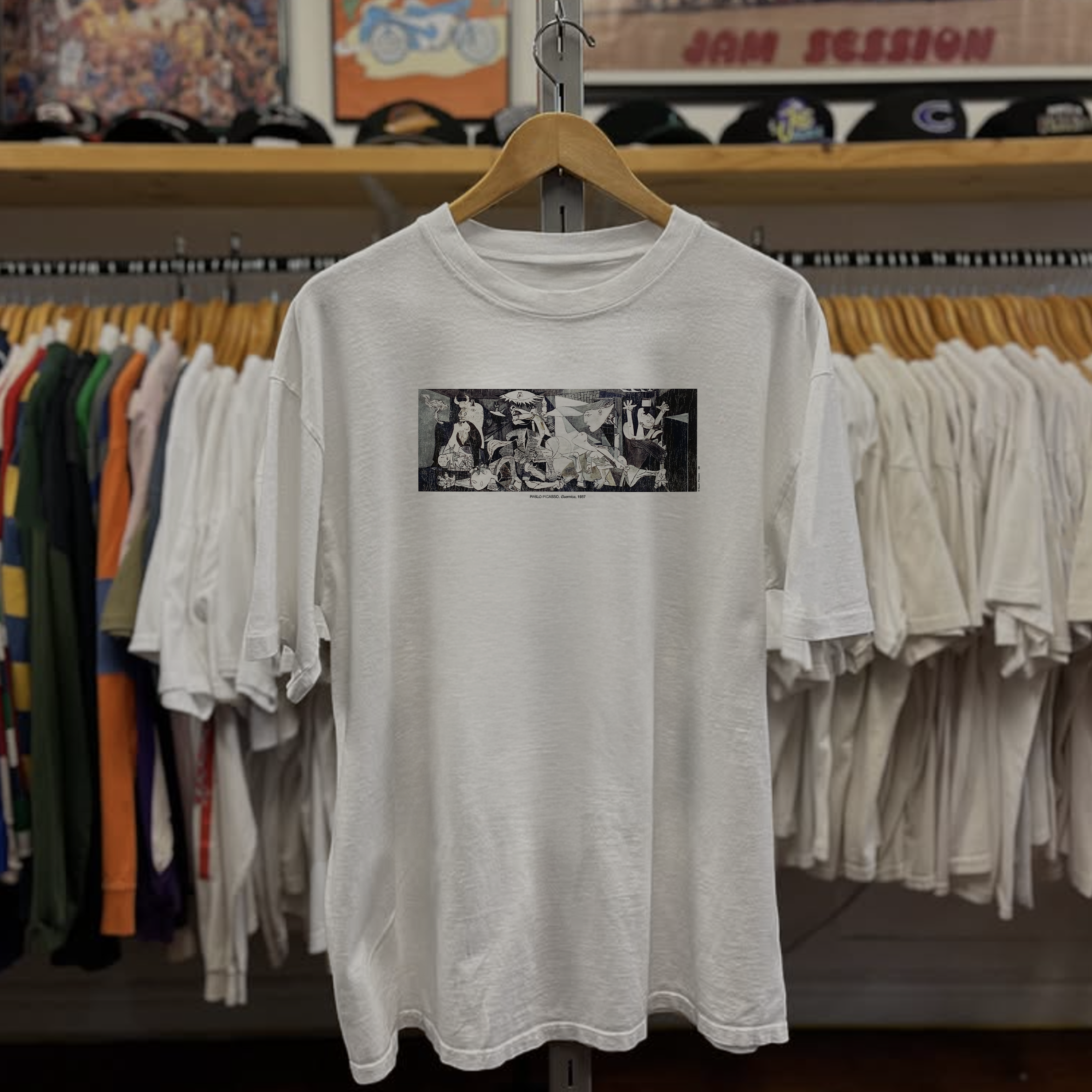 Rare Picasso Guernica Washed White Tee
